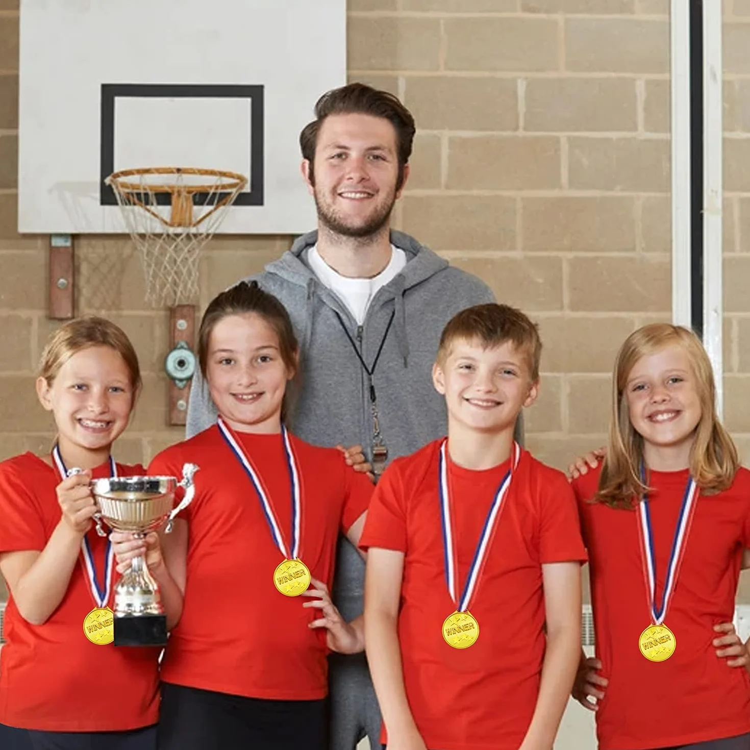 Médaille Enfant OWill 12 Pièces Médaille d'Or pour Concours Sportifs et Scolaires
