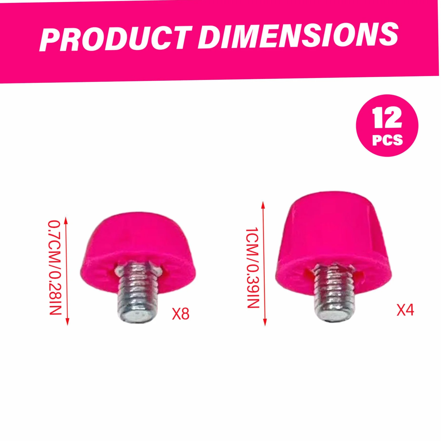 Crampons en Plastique pour Football 12 pièces 7 mm 10 mm à Visser avec Clé M5