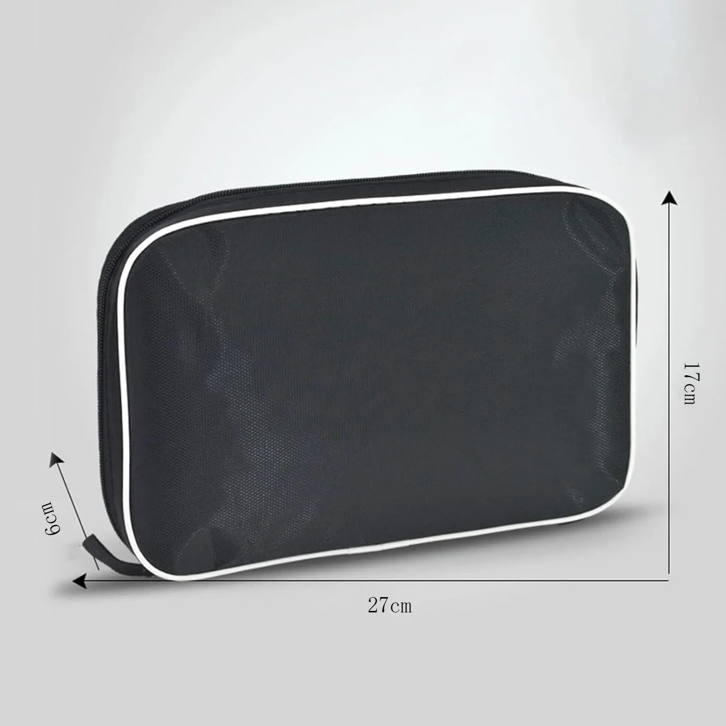 Housse Raquette de Tennis de Table Étui Portable Noir pour 2 Raquettes et 3 Balles, Sac de Transport Ping Pong, Léger et Résistant (Polyester)