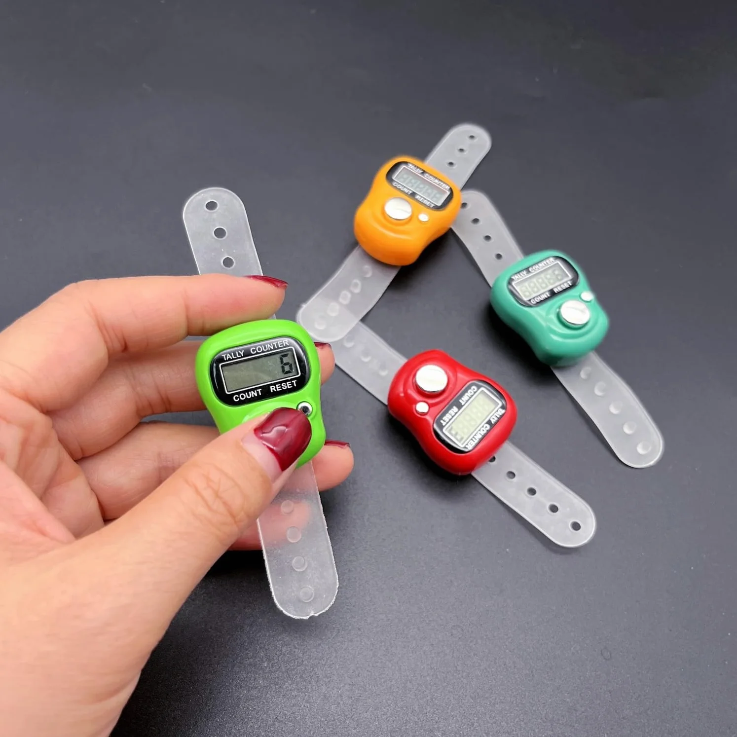 Compteur de Points numérique à clic à écran LCD pour Tricot, Anneau de comptage de Rangs de Crochet