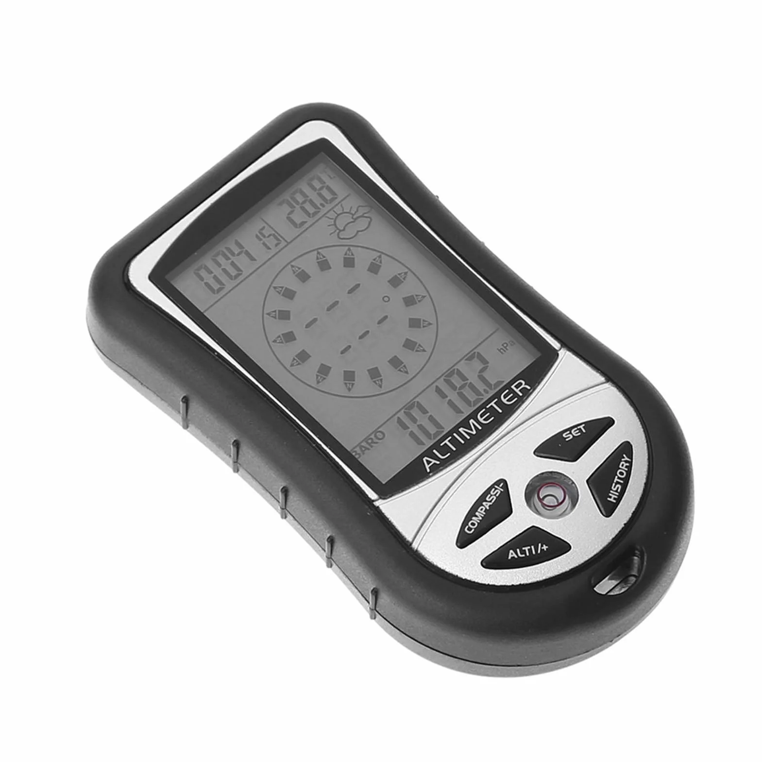 Altimètre électronique numérique avec baromètre, boussole, capteur de température et rétroéclairage
