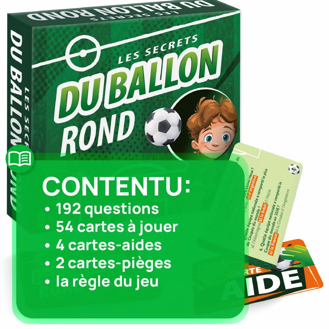 KANGUR Jeu de Carte Enfant Football - Jouet pour Garçon dès 9 Ans