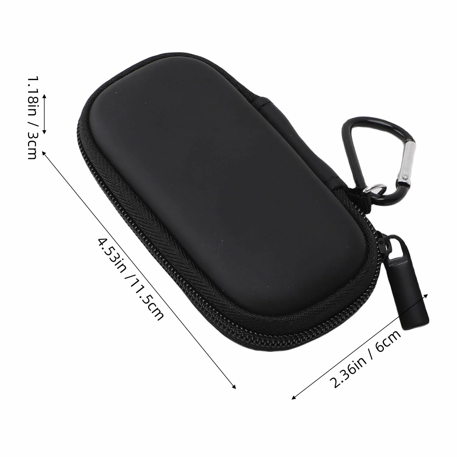 Étui de Transport Rigide pour Kardia Mobile 6L 1L Imperméabilisant PU EVA Sac de Rangement de Voyage Rond