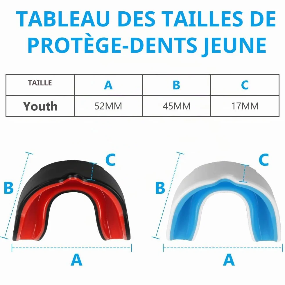 Flintronic Lot de 2 Protège-Dents Boxe pour Enfants avec Boîte Portable