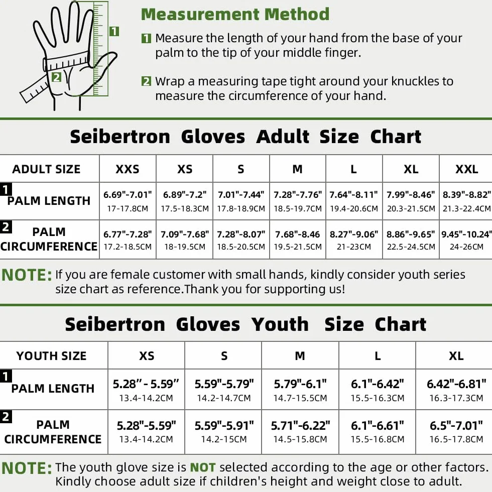 Seibertron Pro 3.0 Elite Ultra-Stick Gants de Football pour Receveur Jeune et Adulte