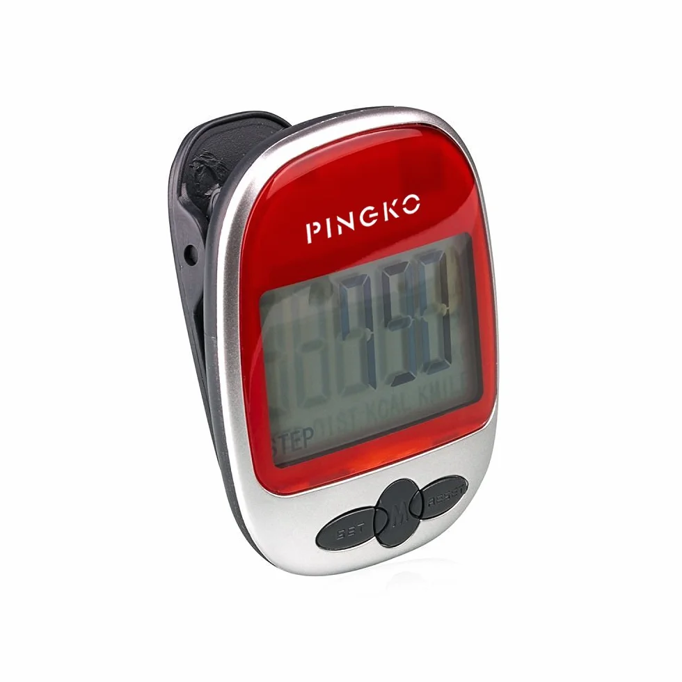 PINGKO Podomètre Compteur de Pas/Distance/Calories Fitness Tracker Portable
