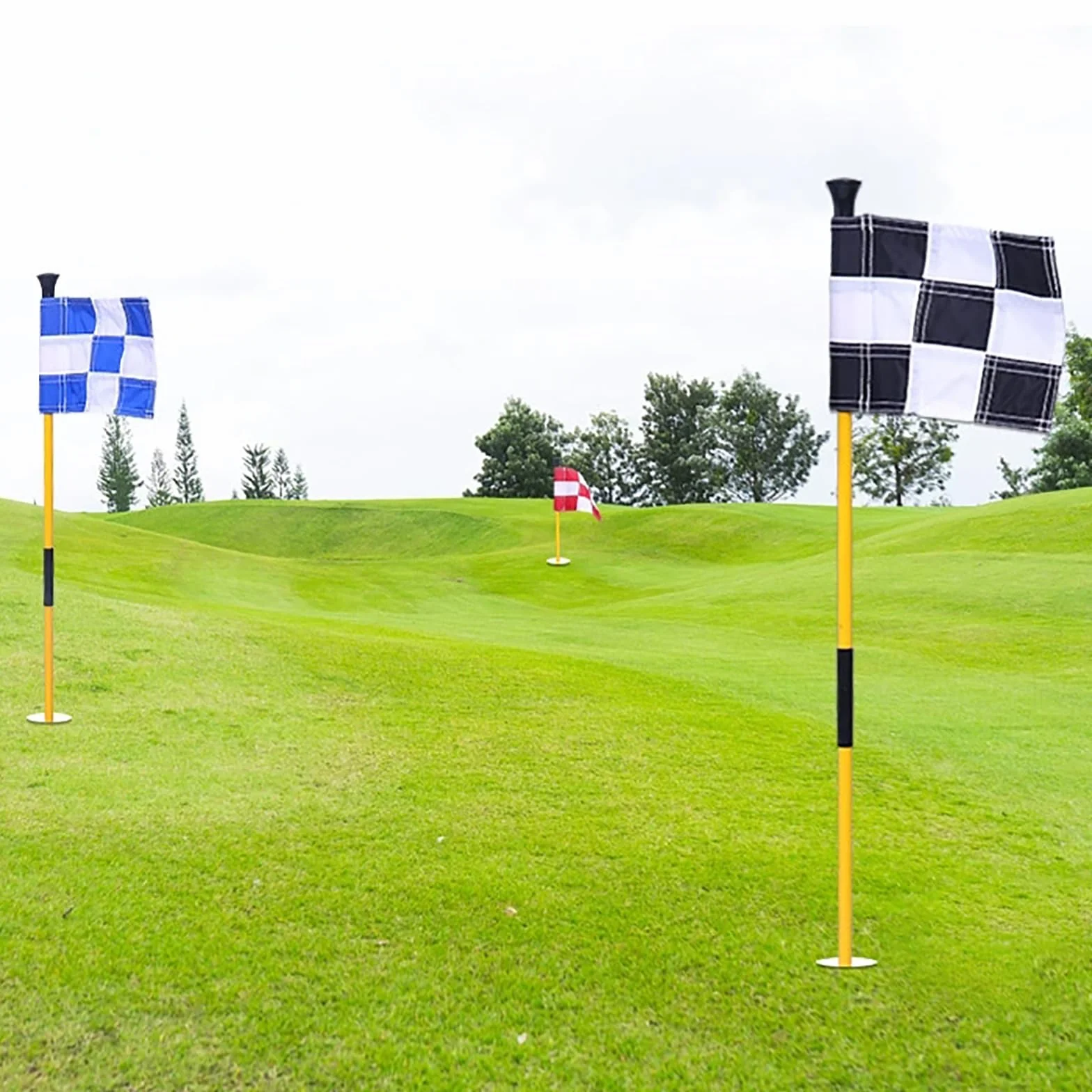 Golf Flagstick Putting Flag Hole Cup Accessoire Entraînement Fibre De Verre Antirouille