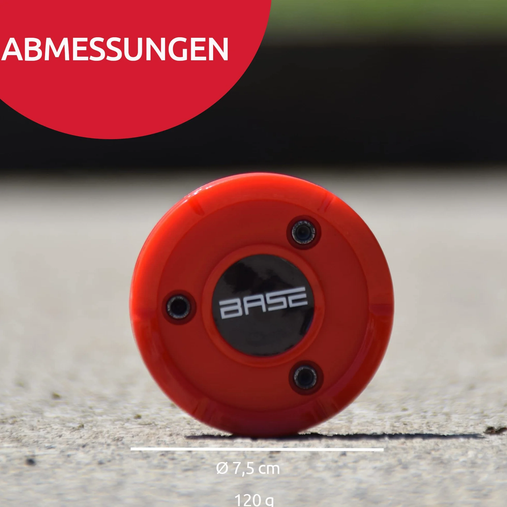 Base Sandwich Pro Stickhandling Puck 120g Rot 7,5 cm Inline Street Hockey