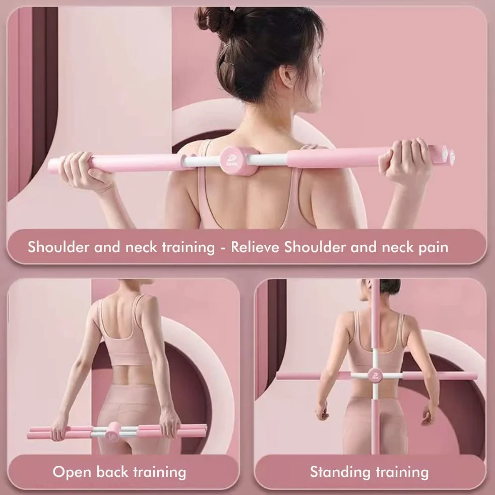 Bâtons de yoga correcteur de posture dos ouvert 80 cm