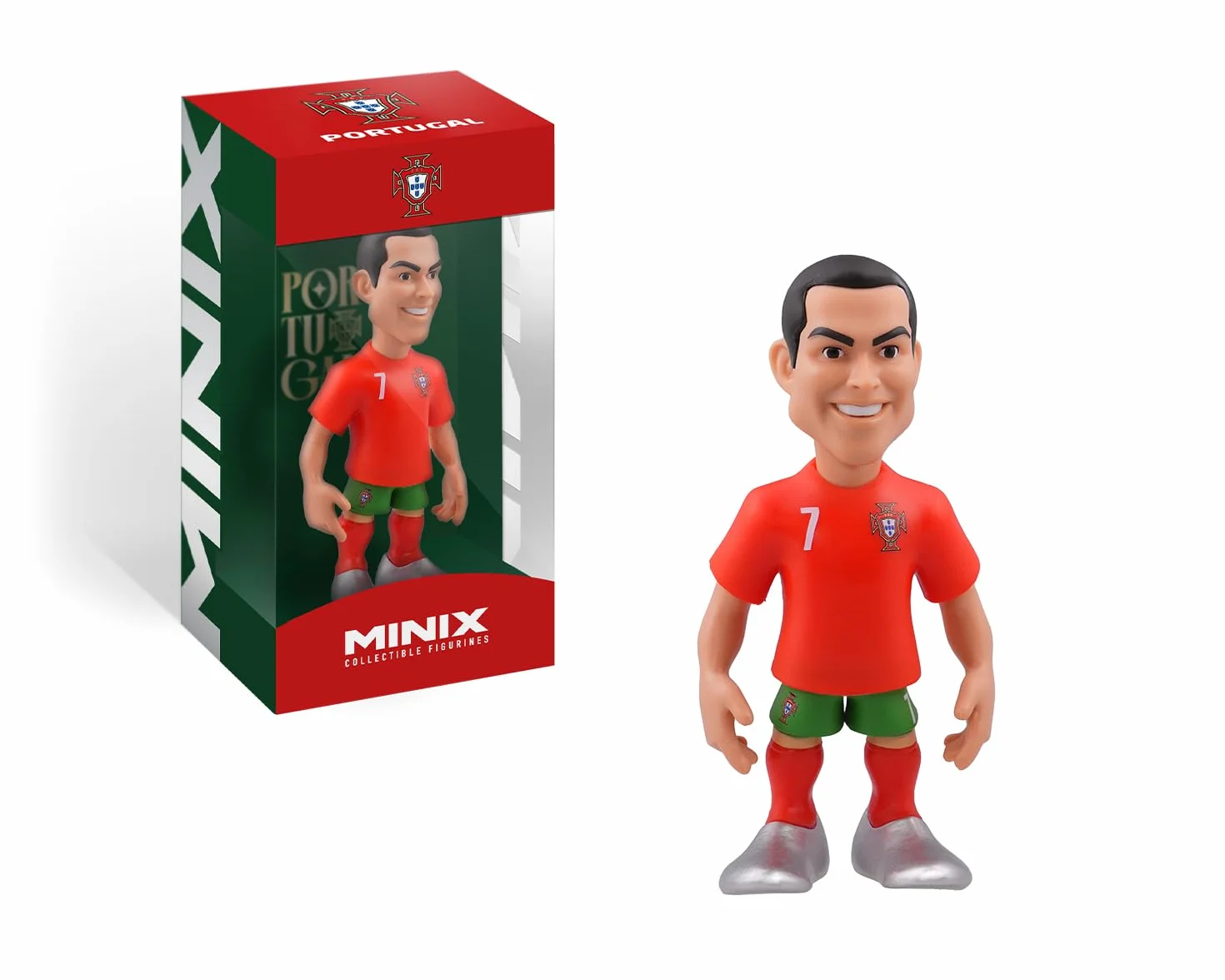 MINIX Football Stars #7 Portugal Cristiano Ronaldo CR7 Figurine à Collectionner 12 cm