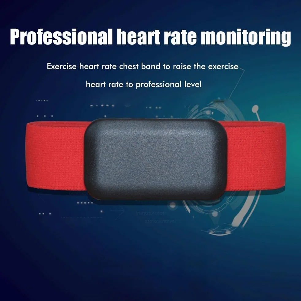 Sangle Pectorale Universelle Réglable Rouge pour Moniteur de Fréquence Cardiaque