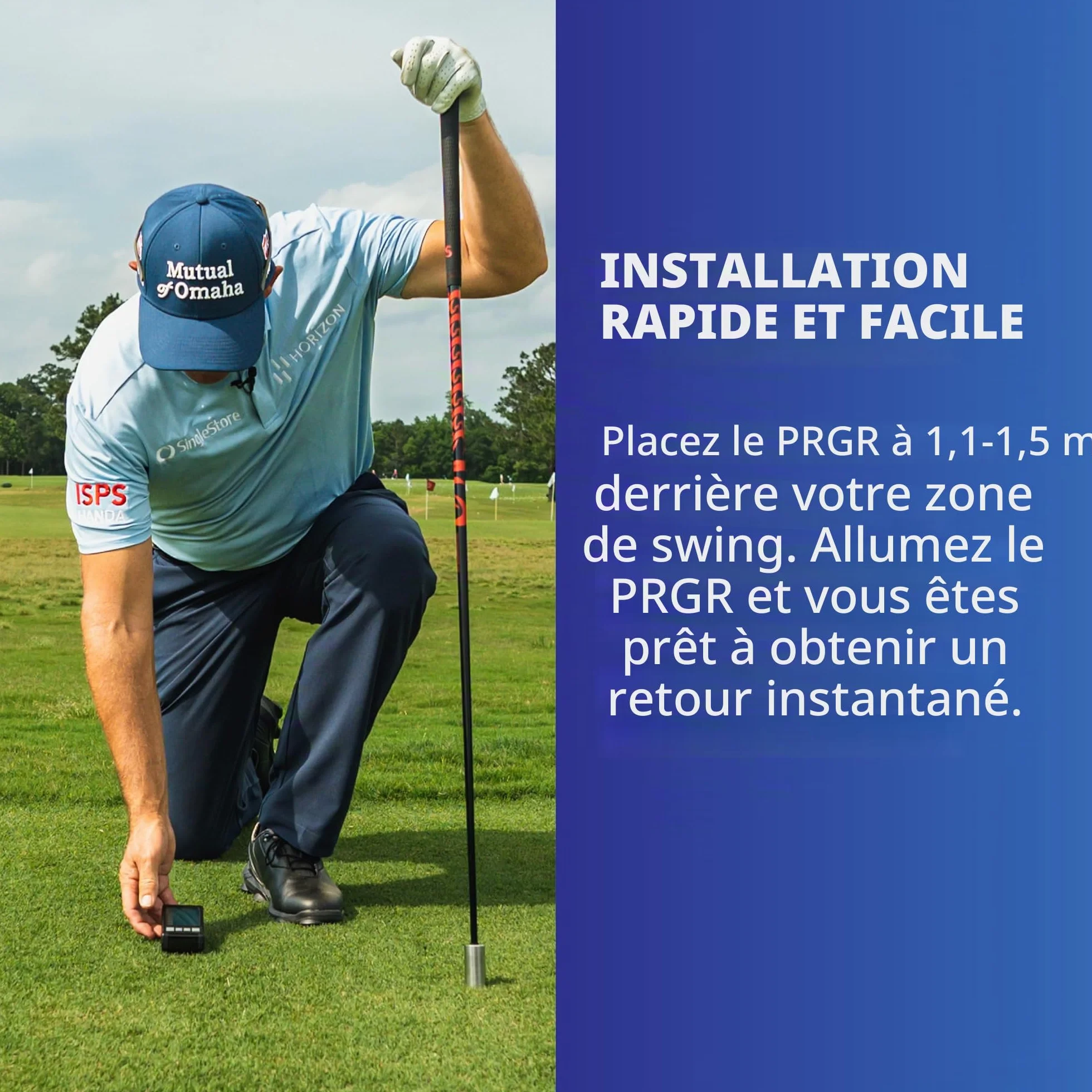 PRGR Moniteur de Lancement de Golf Portable