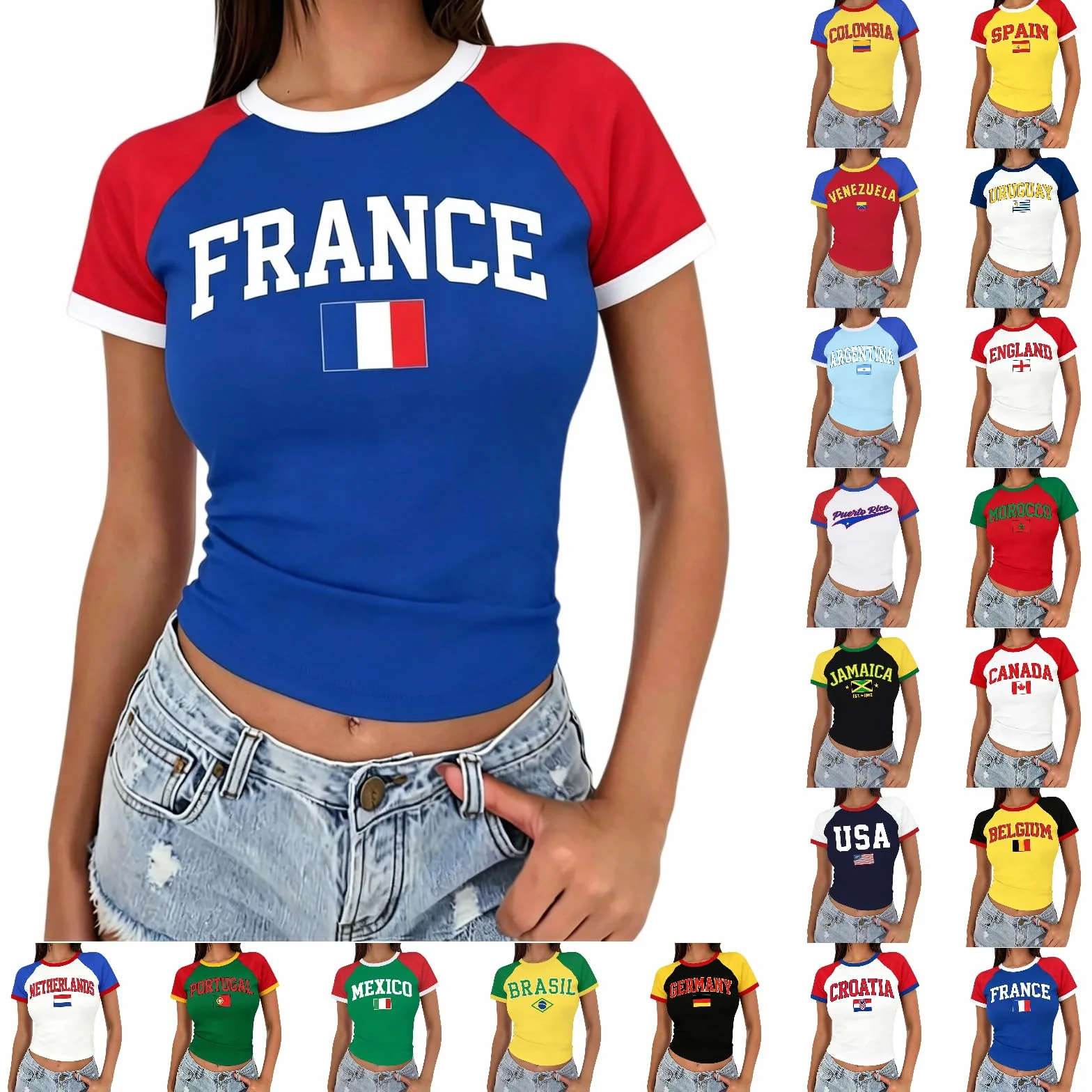 Maillot de Foot Coupe du Monde 2026 Femme T-Shirt Fan