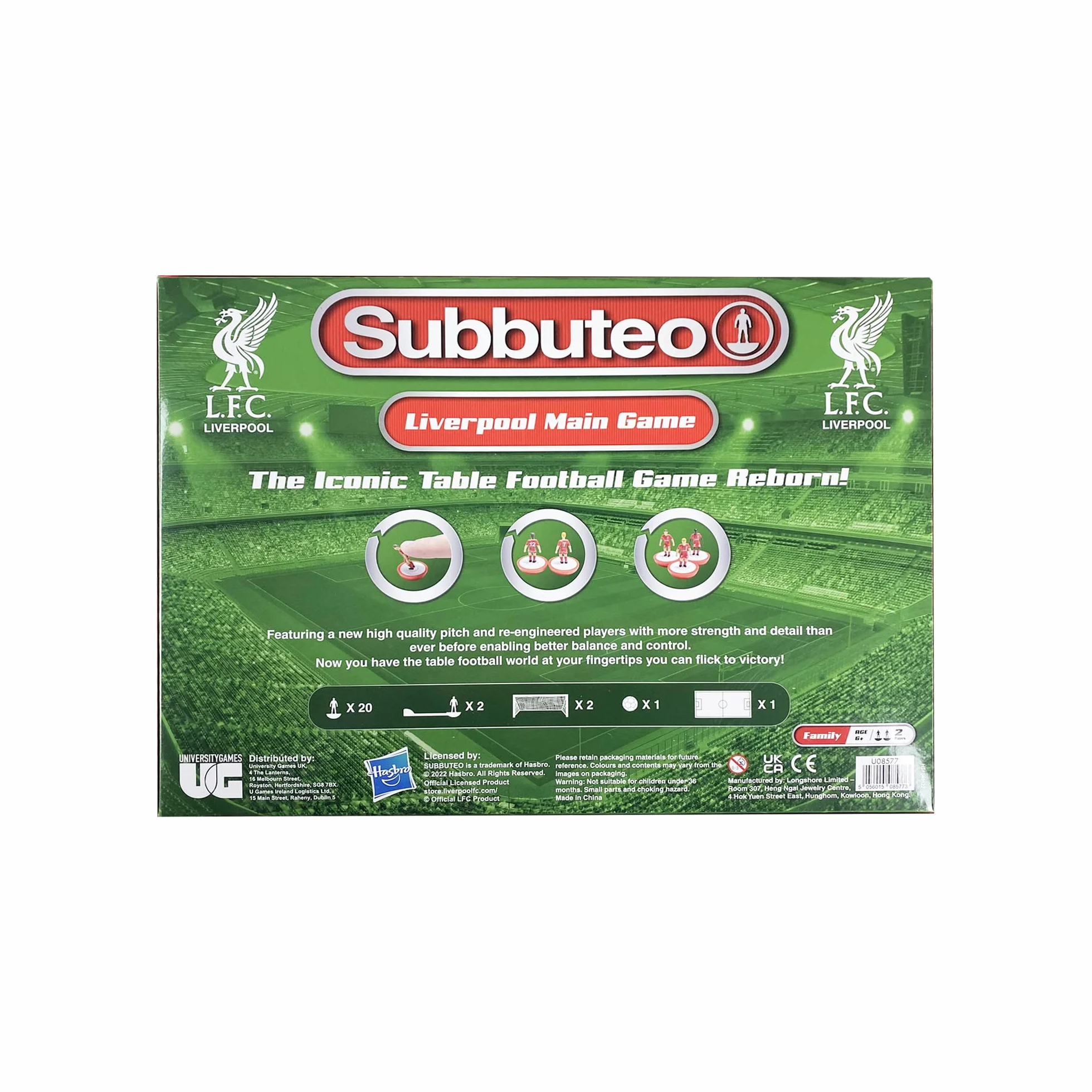 Subbuteo U08577 Liverpool FC Jeu Officiel Rouge 6 Ans