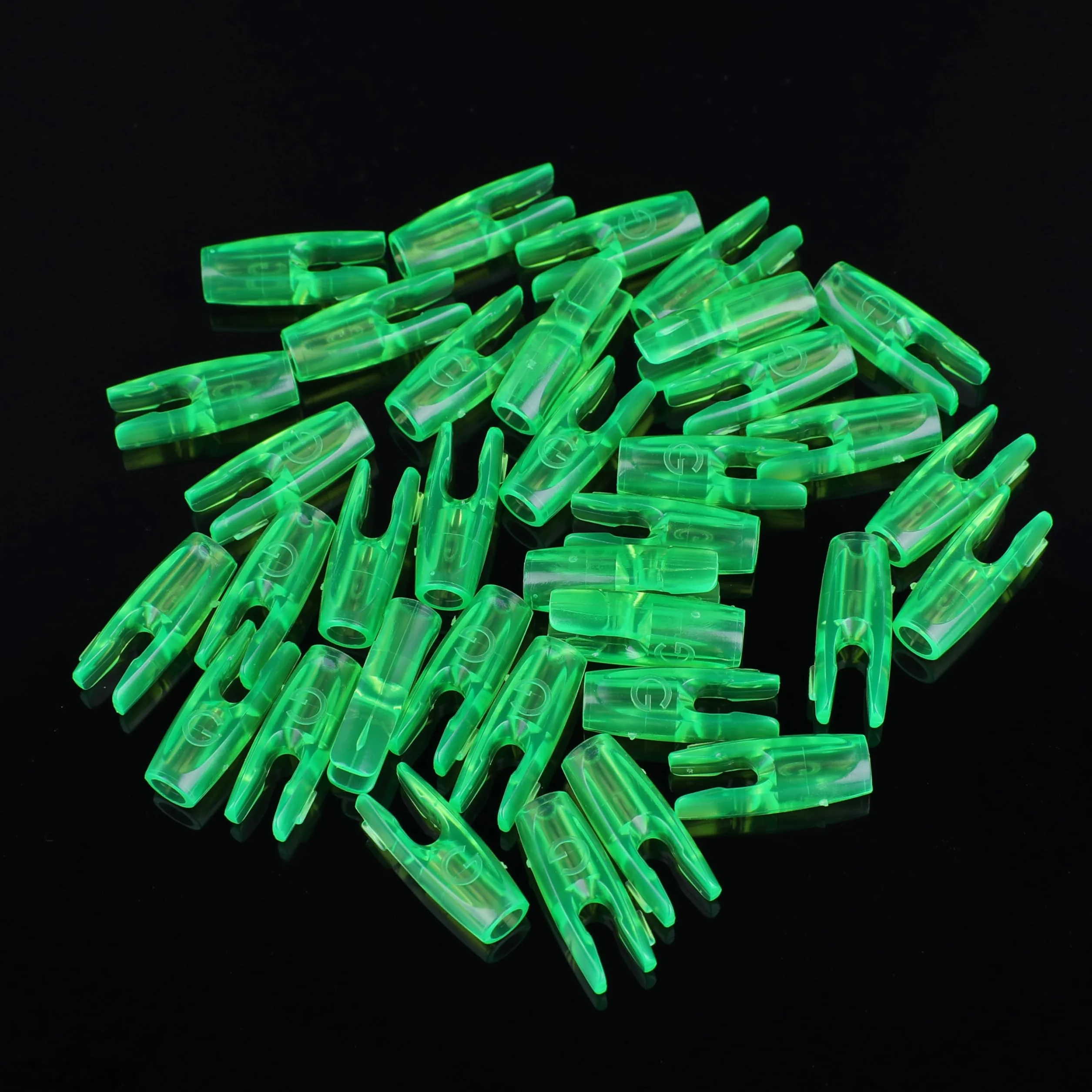 Pack de 60 flèches de tir à l'arc Nock ID 3.2mm Queue de Remplacement en Plastique