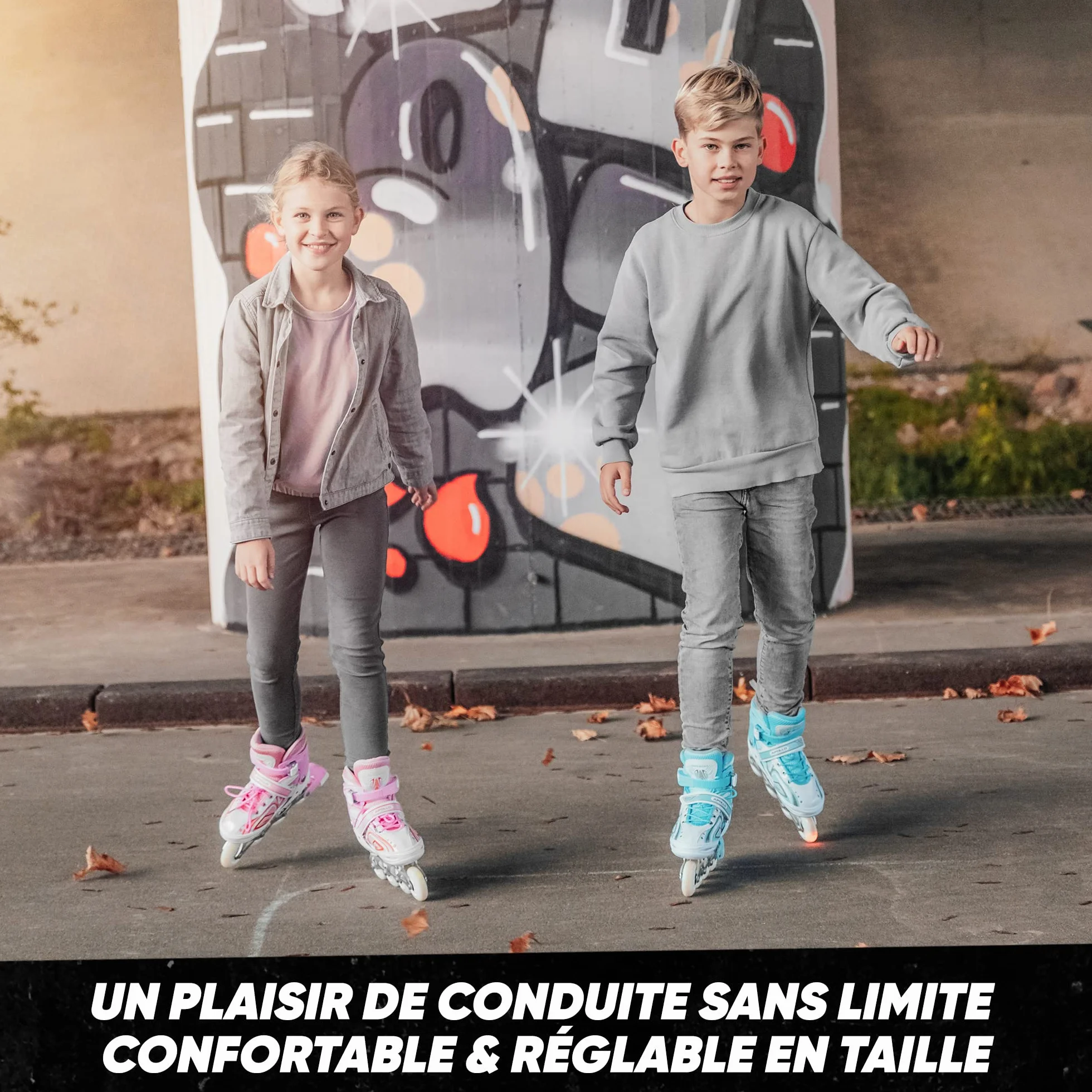 Apollo Super Blades X Pro Patins à roulettes Enfants Roues LED S M L