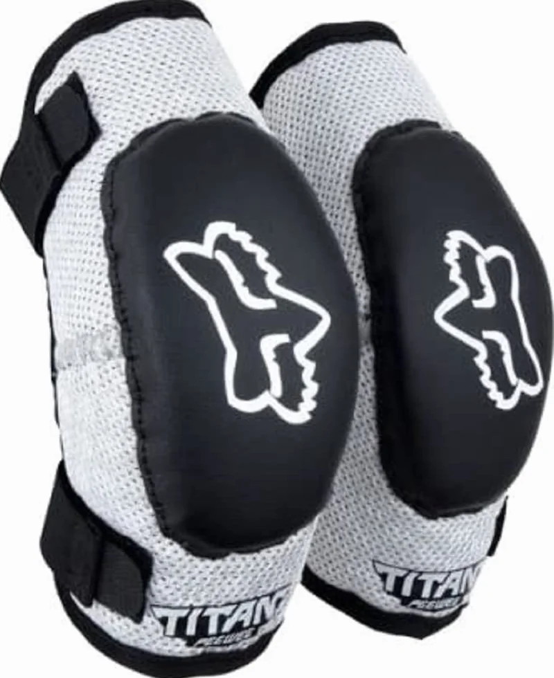 Fox Racing Elbow Pad Junior Pw-1 Titan Elbow Czarny/Srebrny Ys/M