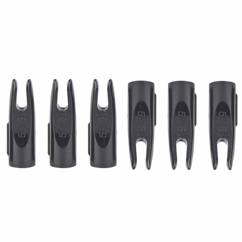 50Pcs Tir à l'arc Flèche Encoches Plastique 5/16" Chasse Plastinock Accessoires d'extrémité
