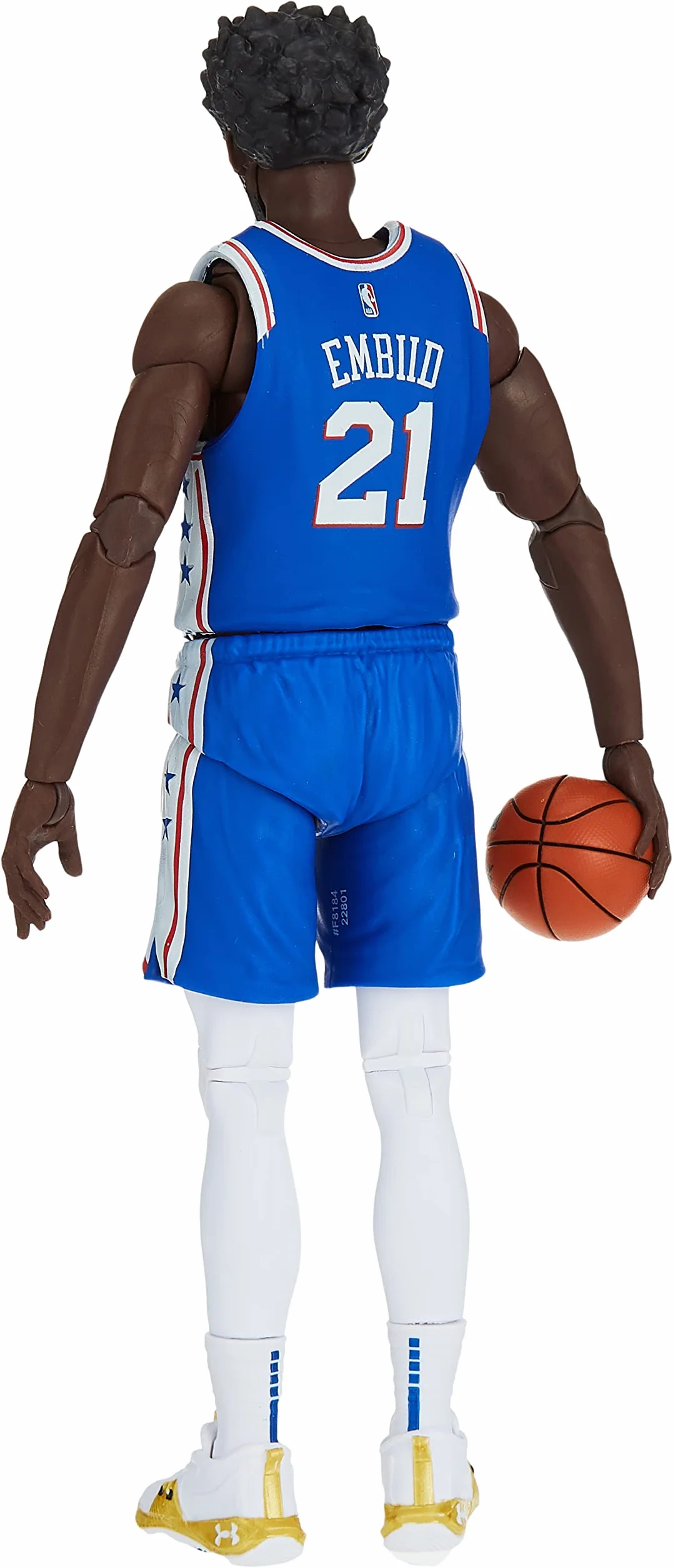 Hasbro Starting Lineup NBA Series 1 Joel Embiid Figurine d'action 15 cm Carte à Collectionner Panini Sports Exclusive Basketball