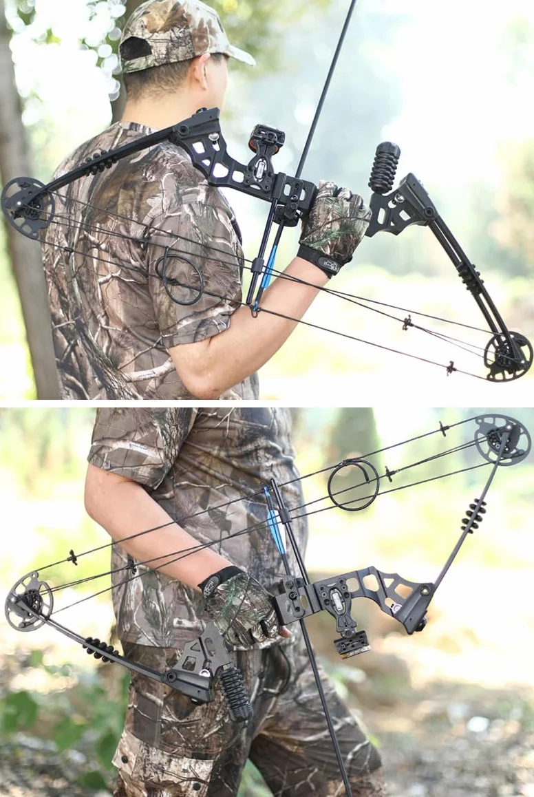 Ensemble d'arc compound de tir à l'arc, 40 LB réglable, arc à poulies de chasse