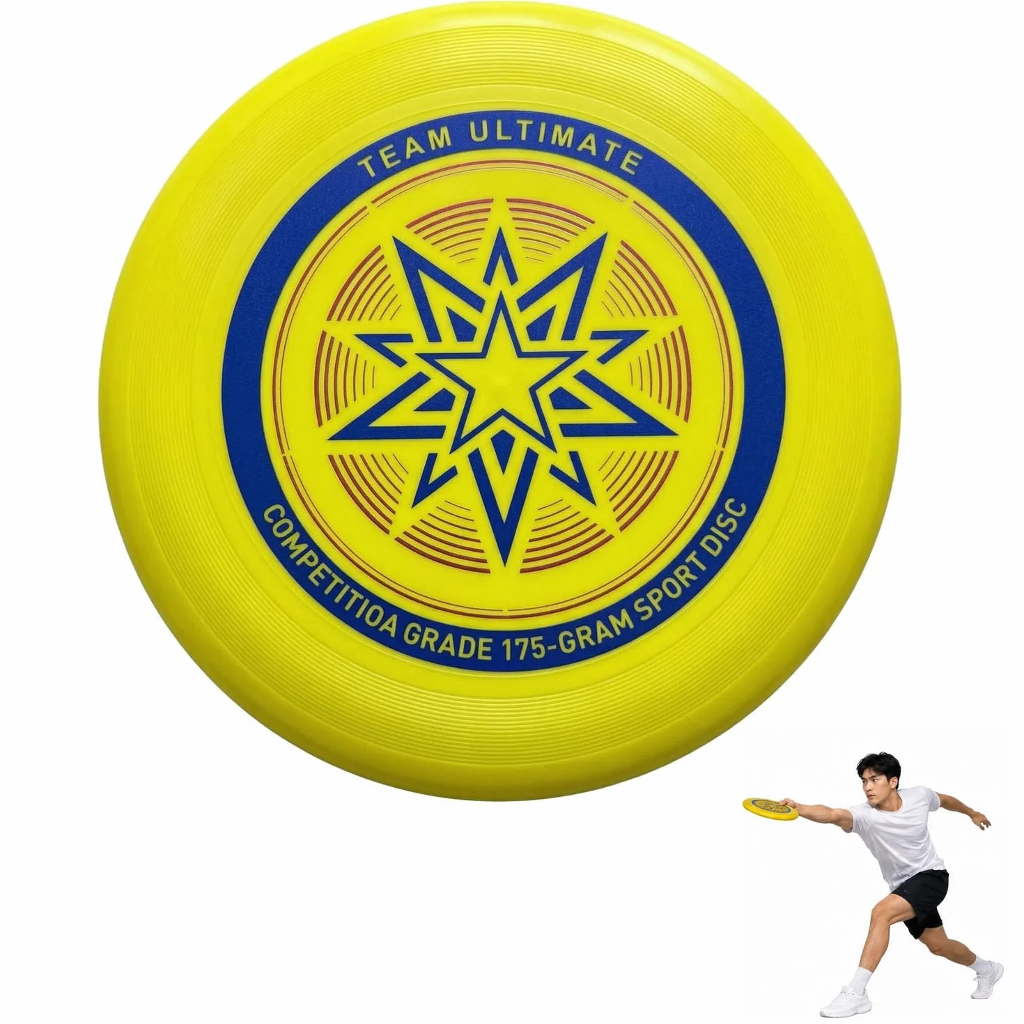 Disque Frisbee Ultimate 175g Funsport de Compétition
