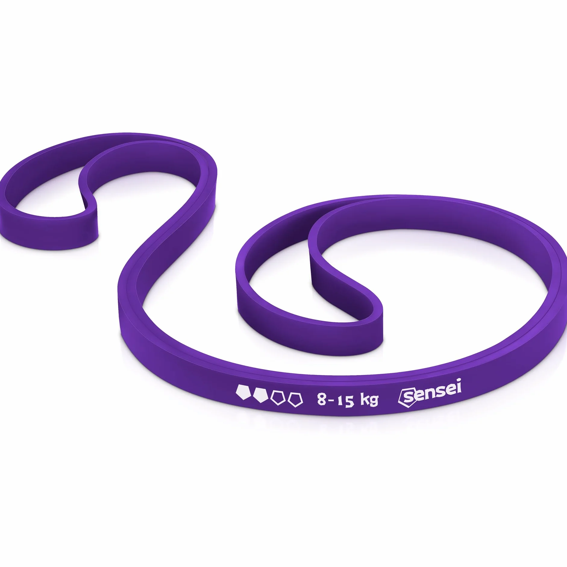 SENSEI Bande Élastique Musculation Traction – Élastique Résistance Latex Naturel avec E-Book