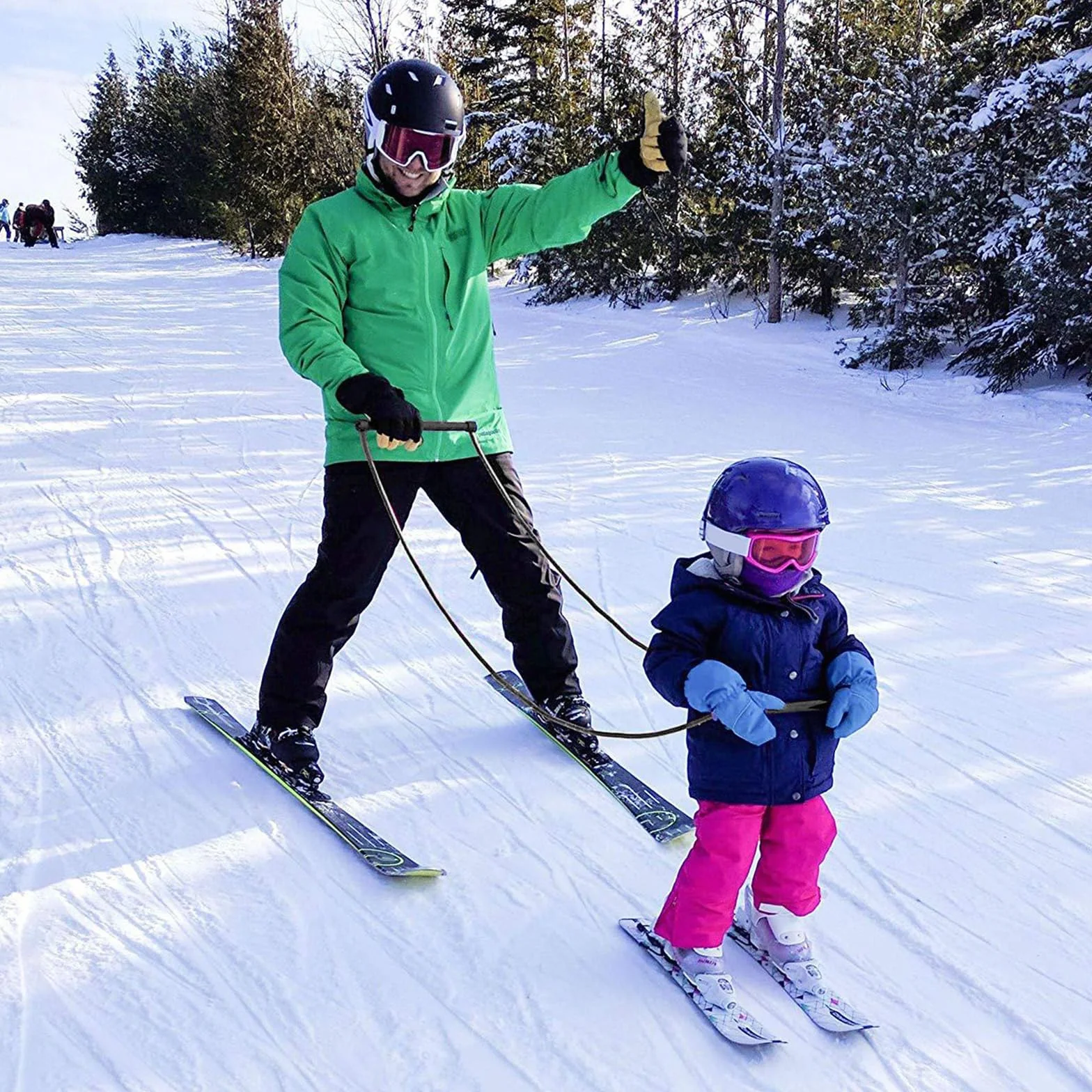 Harnais d'entraînement au ski pour enfants - Cordes et laisse de ski pour équilibre