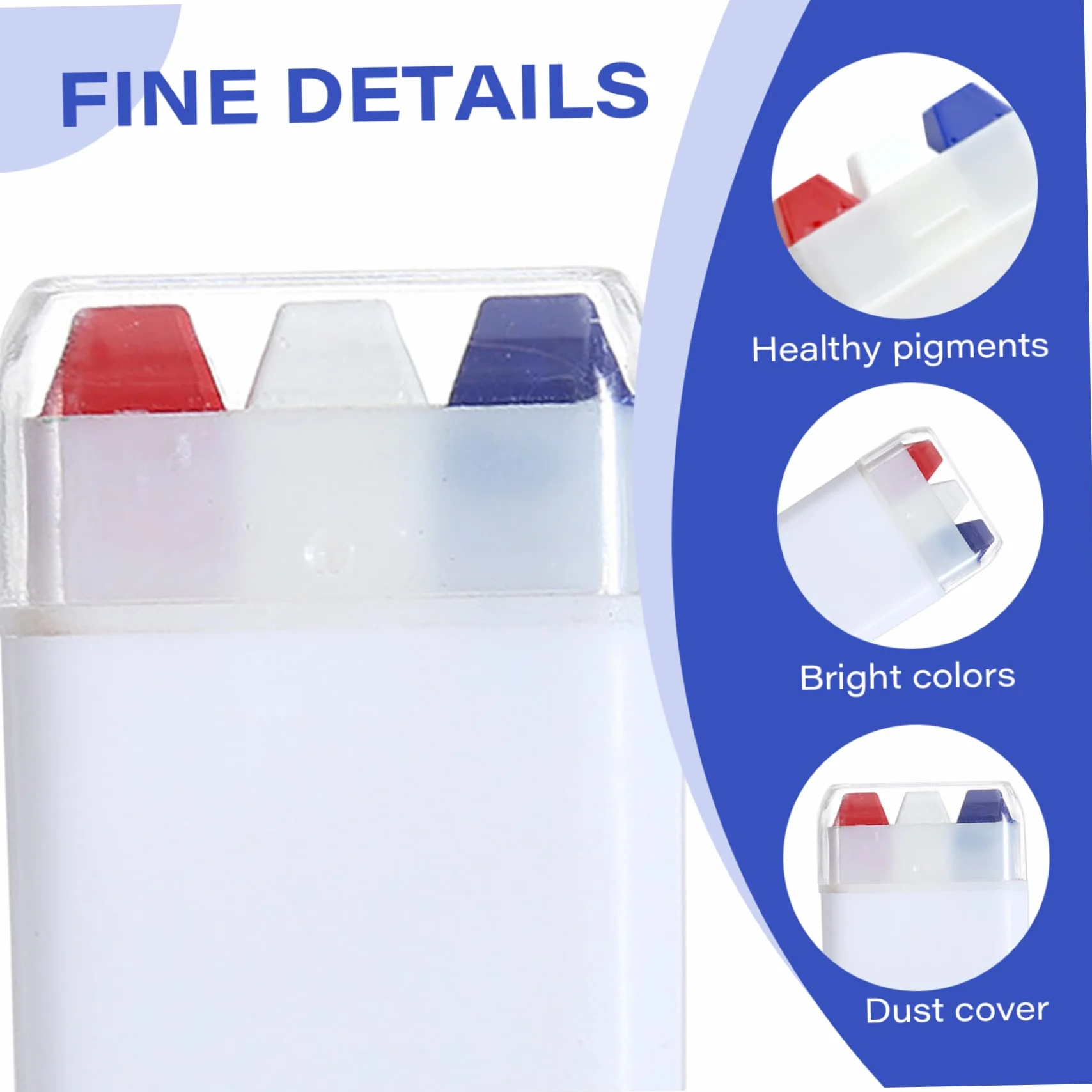 Peinture Visage Crayons Non L'antanage Rouge Blanc Bleu Portable Sticks Sportif Oeil Noir Bâton Baseball Football Softball