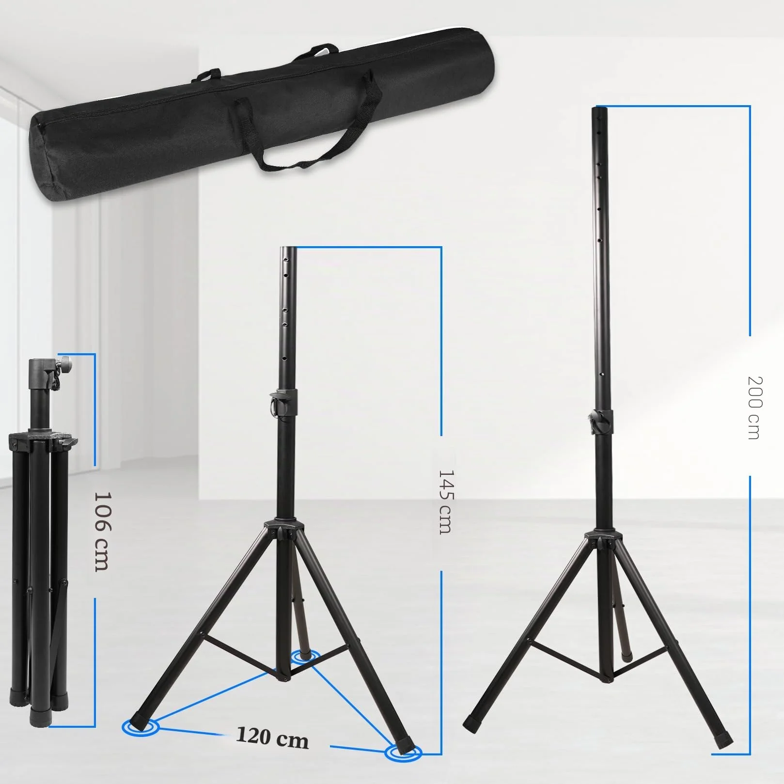 Support pour Cible de fléchettes Turnart 106-200 cm 3,7 kg