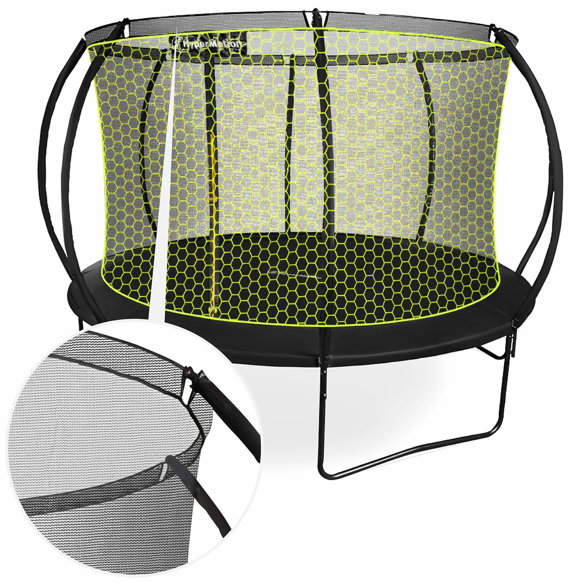 Trampoline Exterieur Enfant 3 Ans 244/305/366/430/487 cm avec Filet de Sécurité
