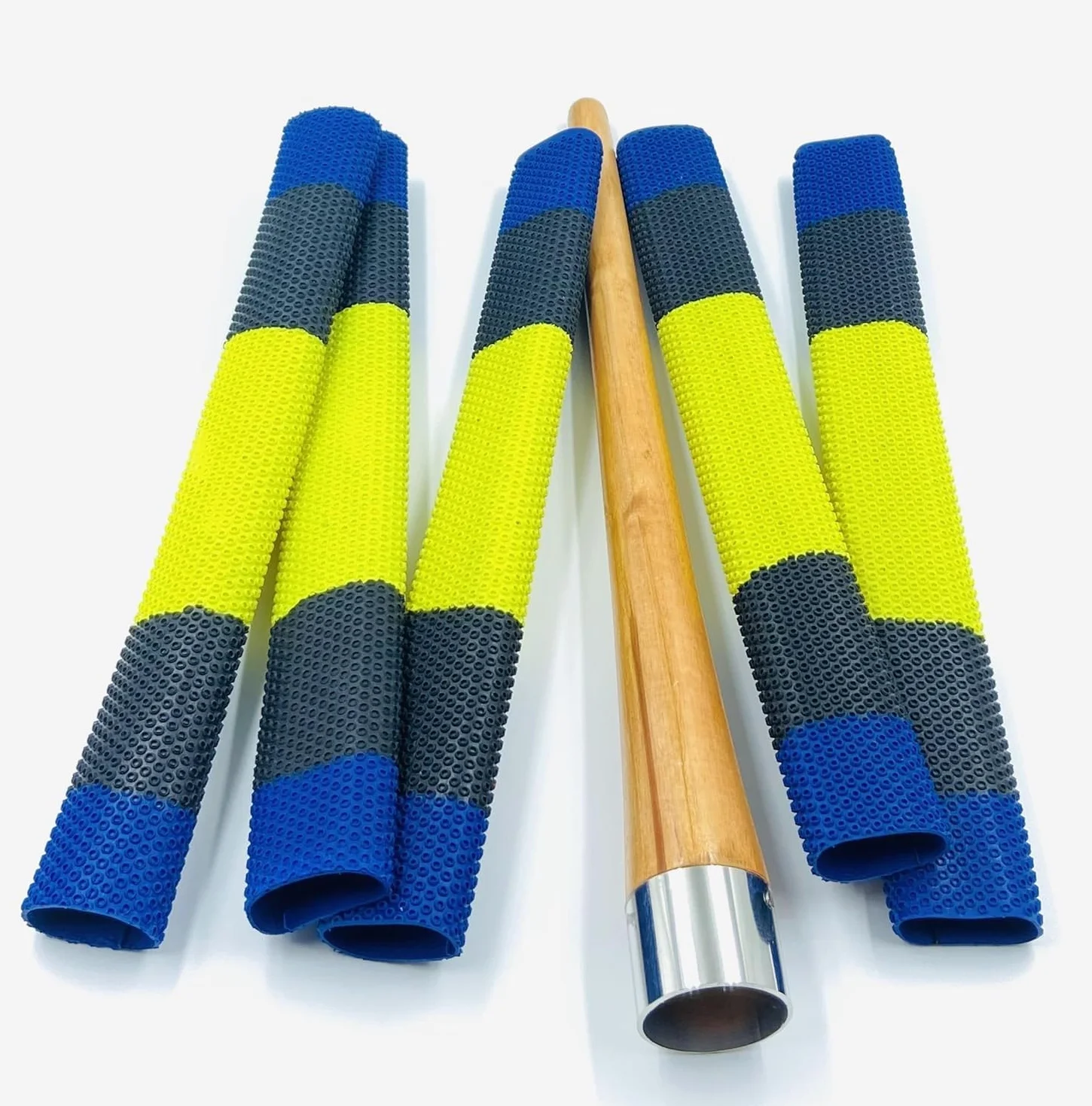 JaHaNa Wooden Grip Applicator Gripper Cone Cricket Bat Grips Set Multicolour