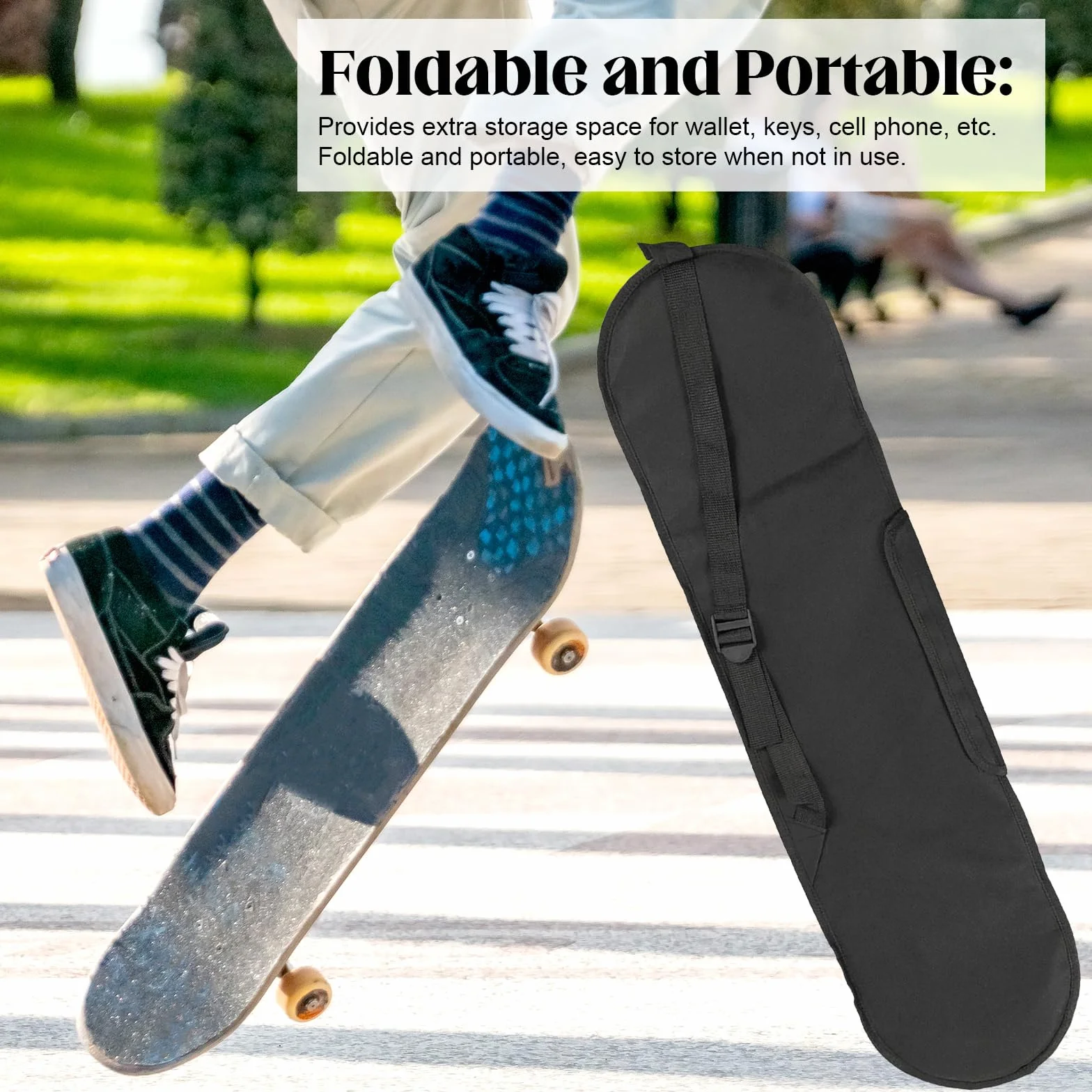 Longboard Housse Sac de Transport pour Planches à roulettes sous 31,4 Pouces