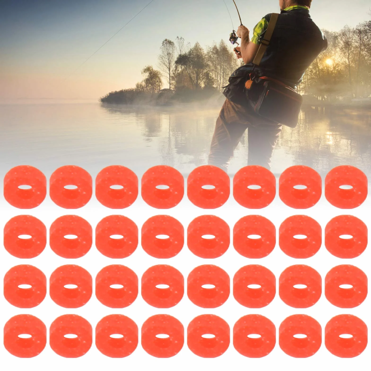 Bandes en Caoutchouc pour Pêche au Gros Match 9000 pièces Rouge Durable Élastique Fort