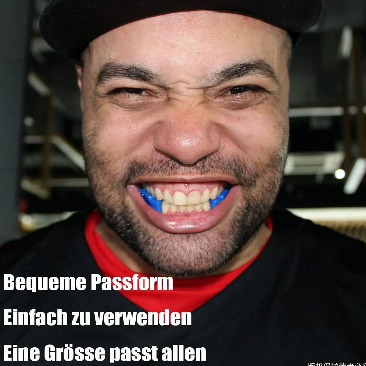 Protège-dents Powerlifting pour Sport et Fitness, Haltérophilie, Mâchoire Inférieure Transparent (1 Pièce)
