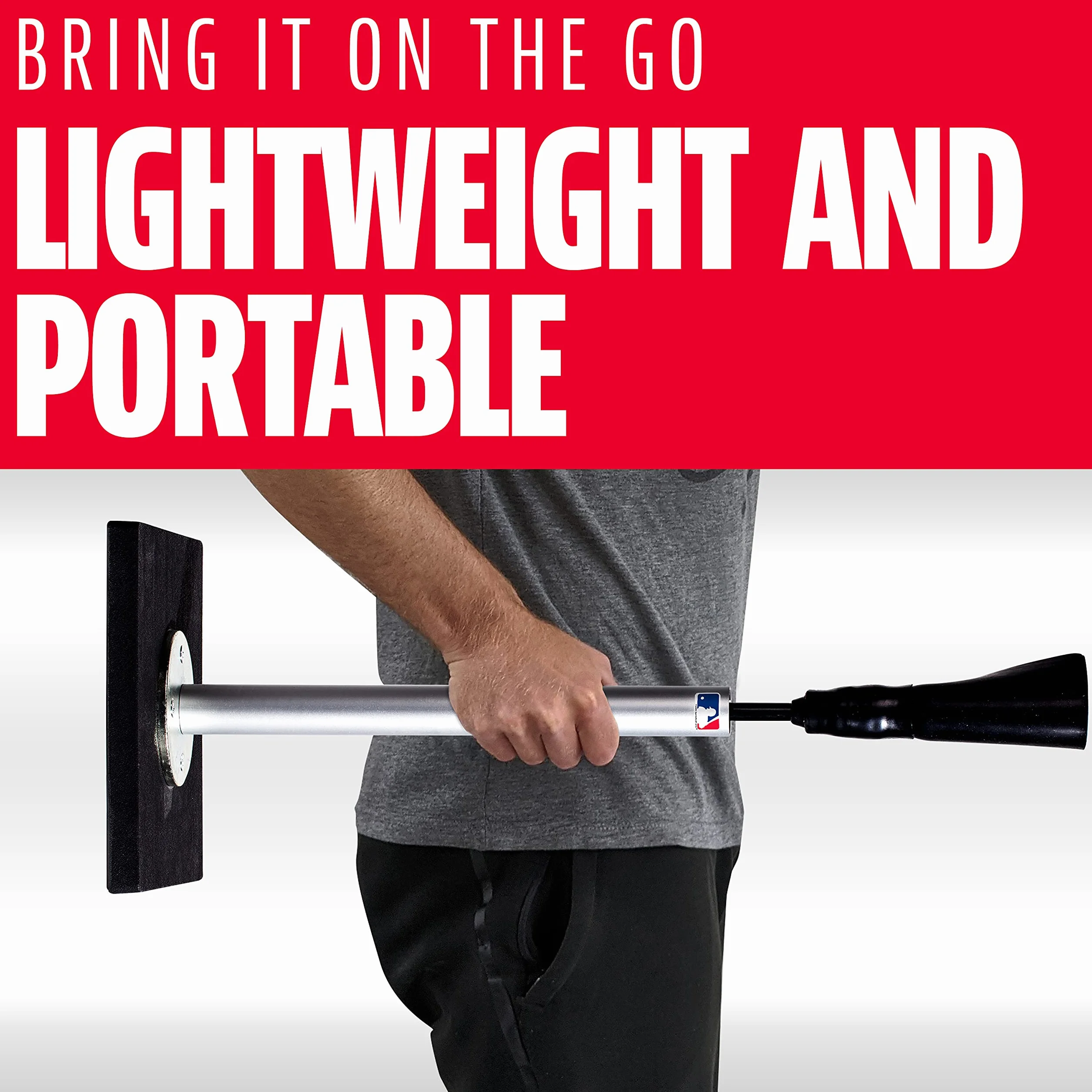 Franklin Sports MLB Pro Porta Hitting Tee - Portable Weighted Adjustable Baseball Softball Batting Tee