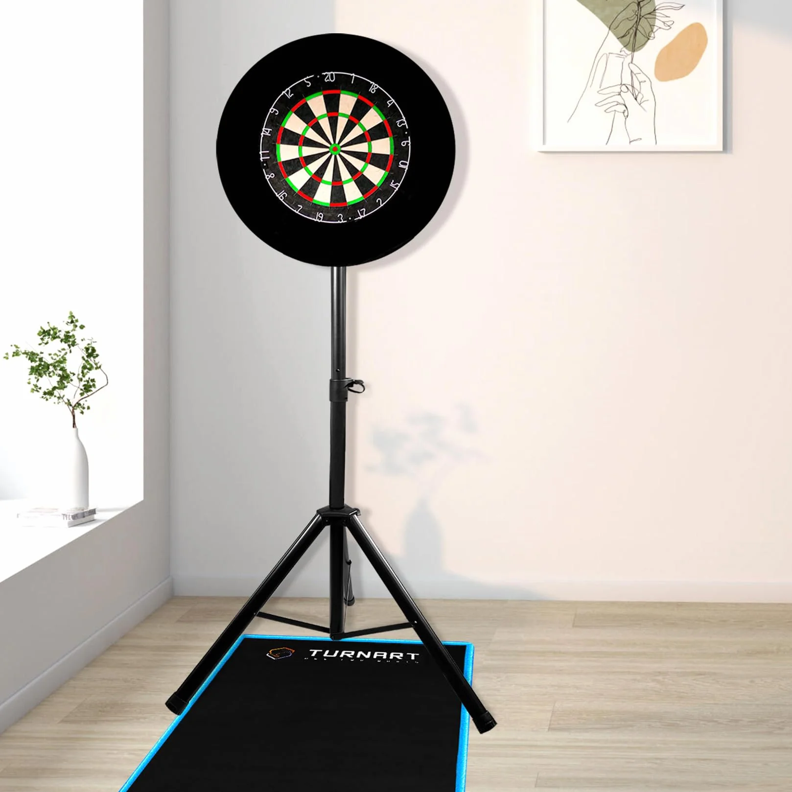 Support pour Cible de fléchettes Turnart 106-200 cm 3,7 kg
