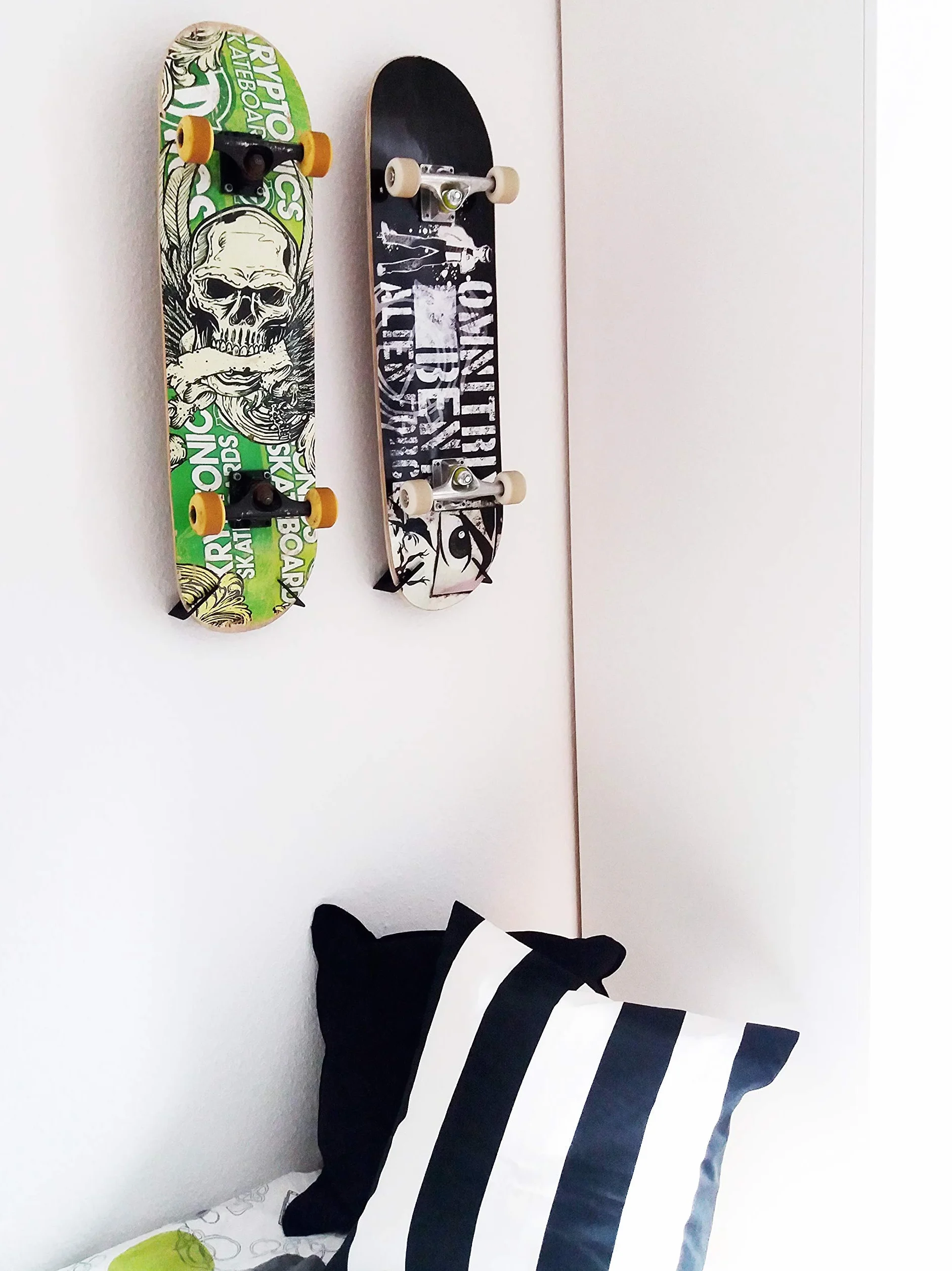 Support Mural pour Skateboard Vertical et Horizontal 100% Acier