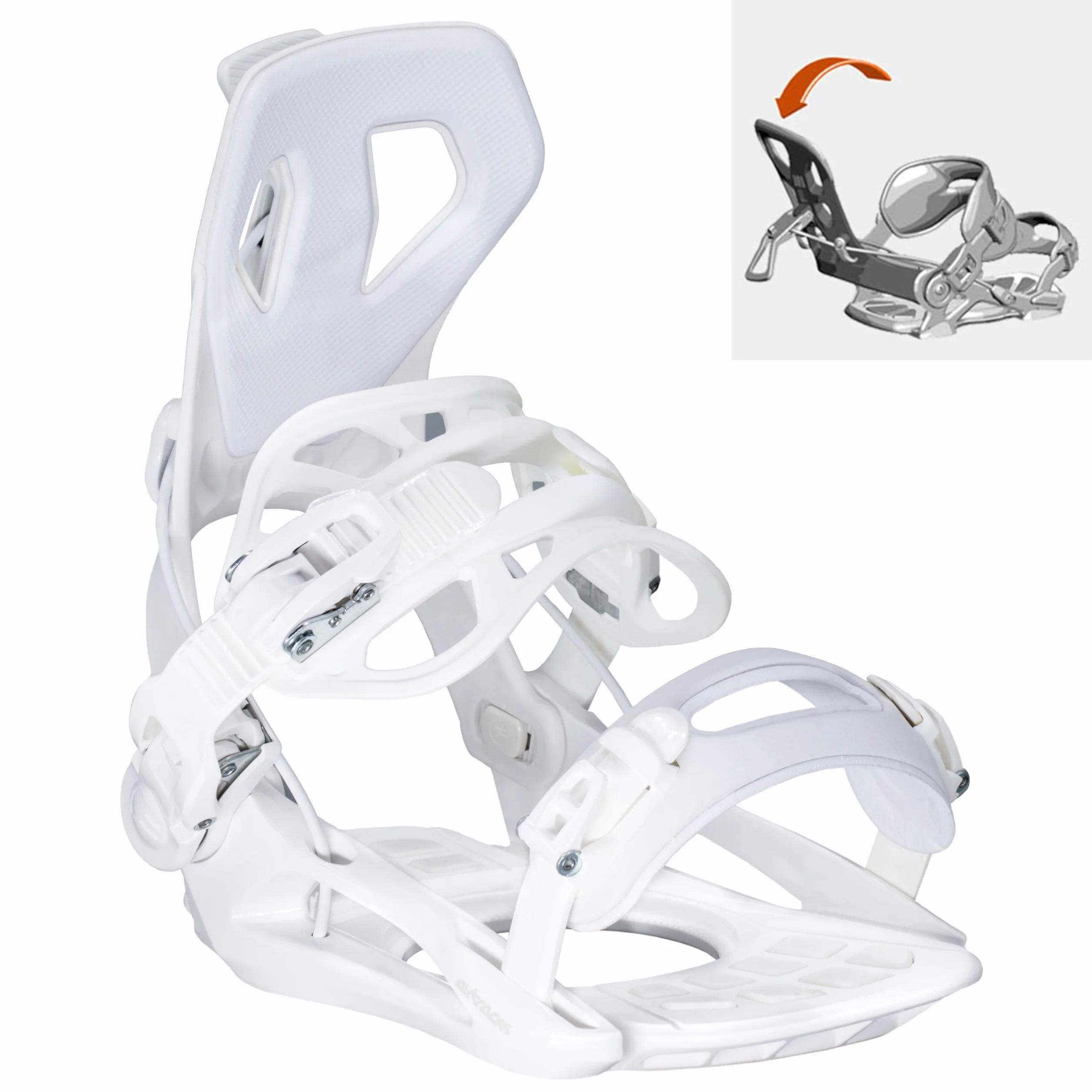 Airtracks Fixation de snowboard Master W Pro Fastec System Blanc (38-41)