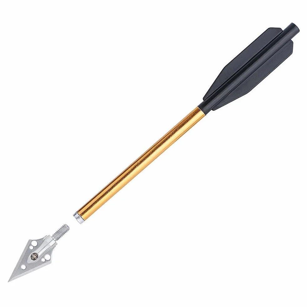 Flèches D'arbalète en Aluminium 6,3 Pouces 50 Livres 80 Livres pour Mini Arbalète Chasse Pistolet 24 Pack