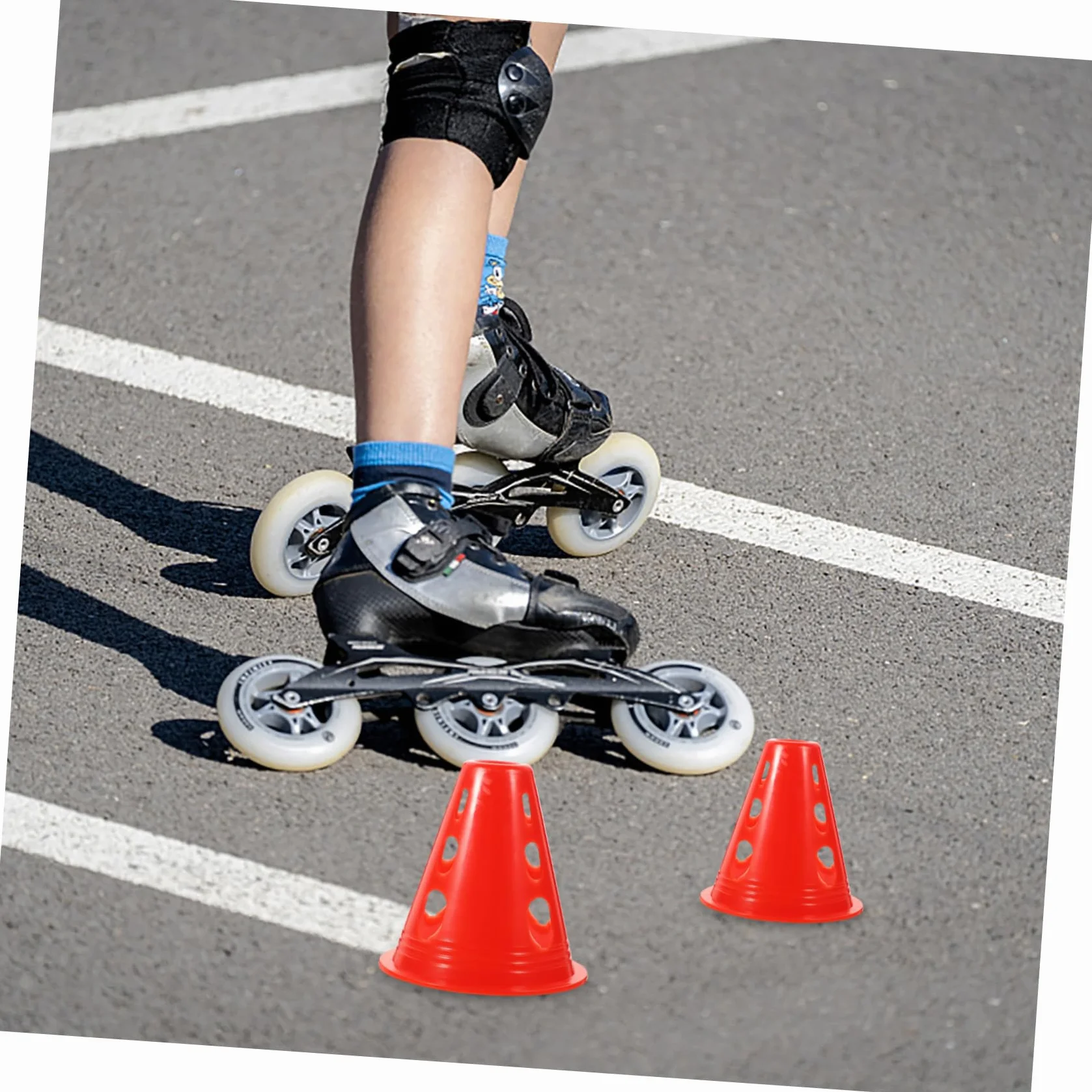 Mini Cônes d'Agilité Plastique Colorés pour Patinage à Roulettes - Lot de 20