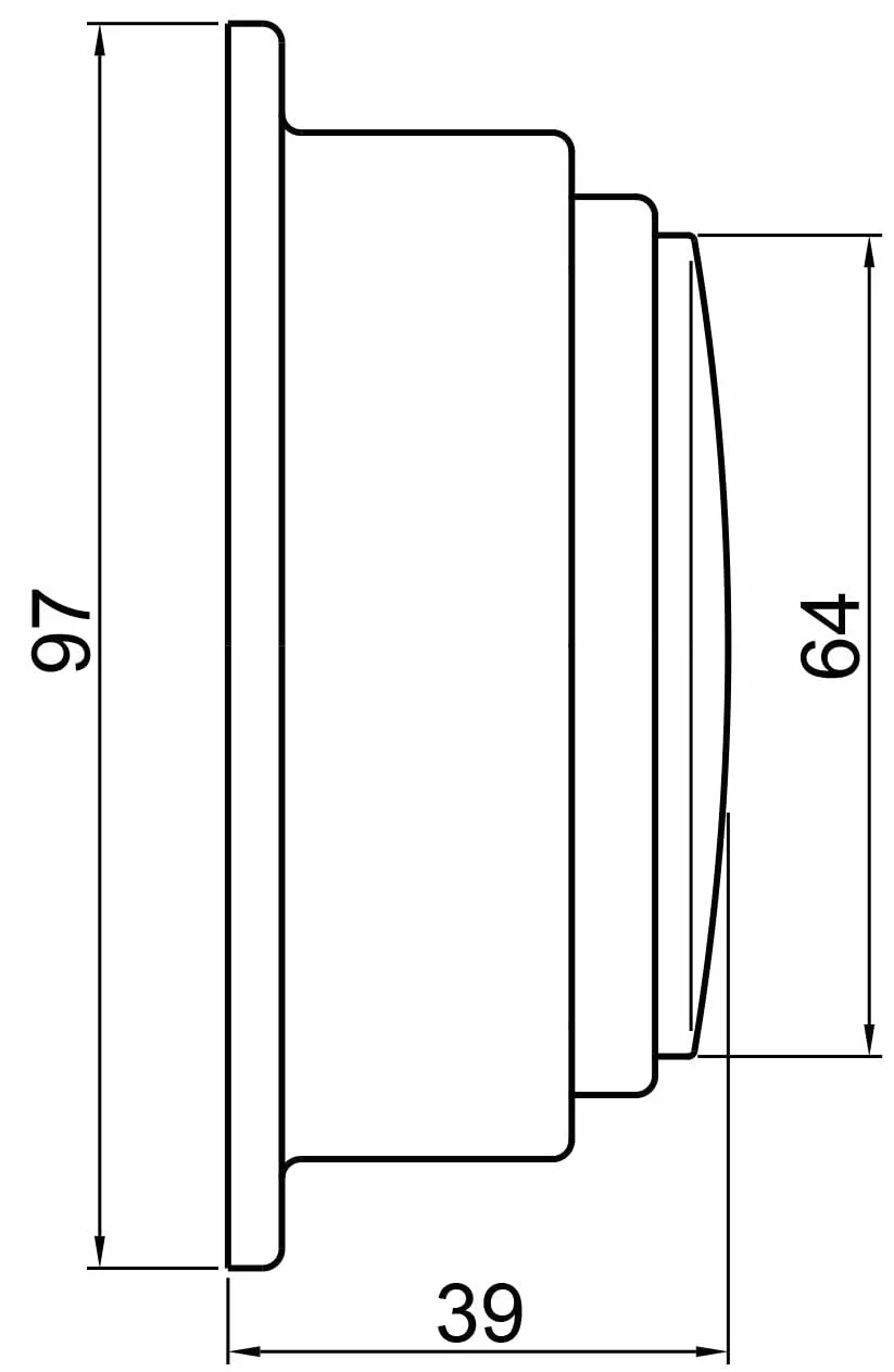 Altitude Horloge Marine Laiton ø 97 mm
