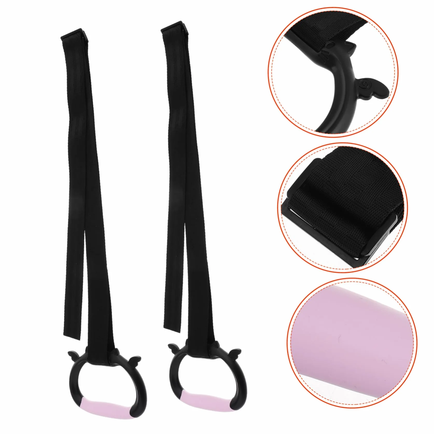 Toyvian Anneaux de Traction Fitness Intérieur 2pcs PP Nylon pour Apprentissage Marche