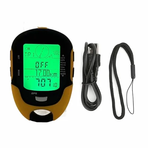 Keenso Altimètre Électronique Extérieur GPS FR510 ABS IPX4 Boussole Navigation Température Humidité