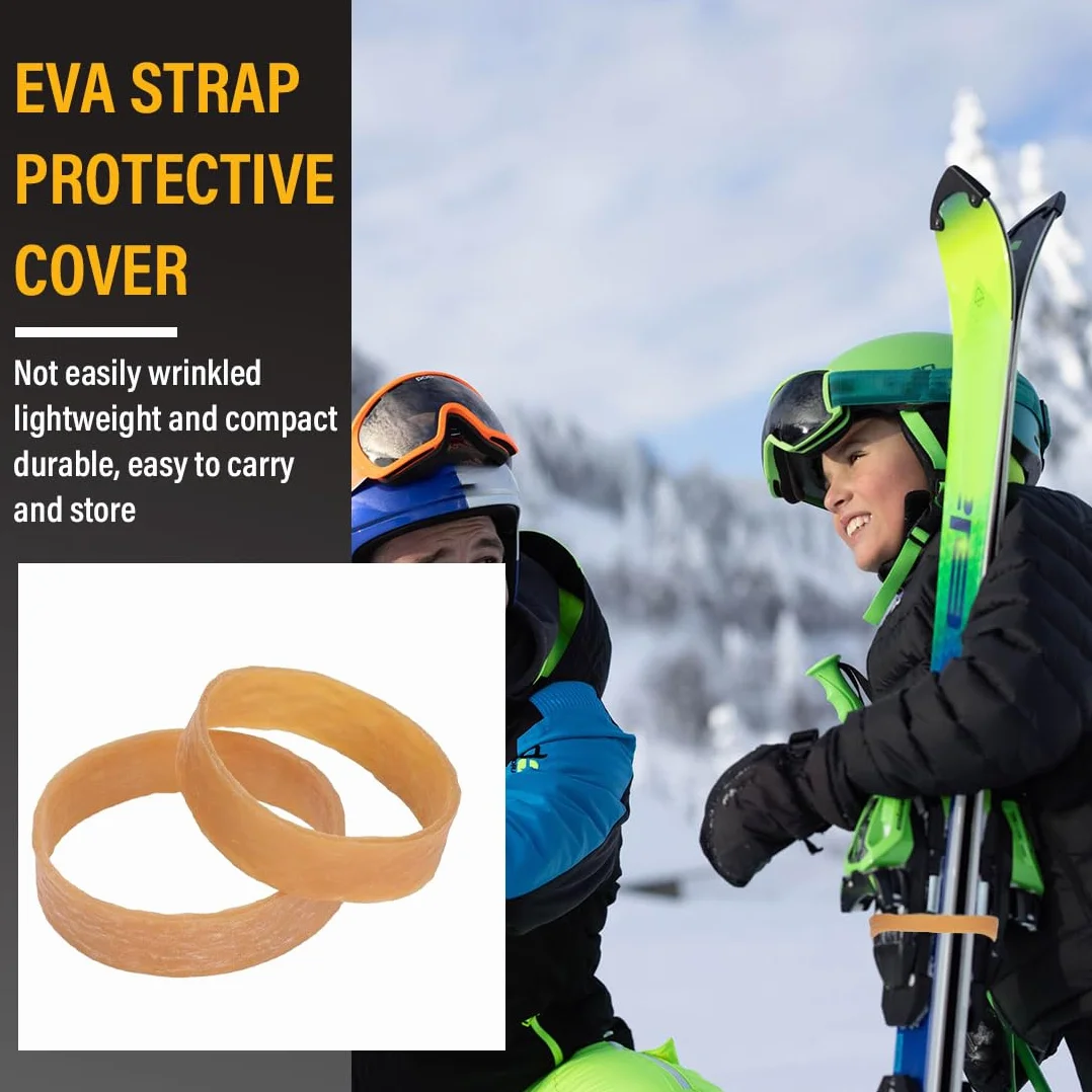Lot de 20 Attaches de Frein de Ski en Caoutchouc - Stop Frein pour Fixations