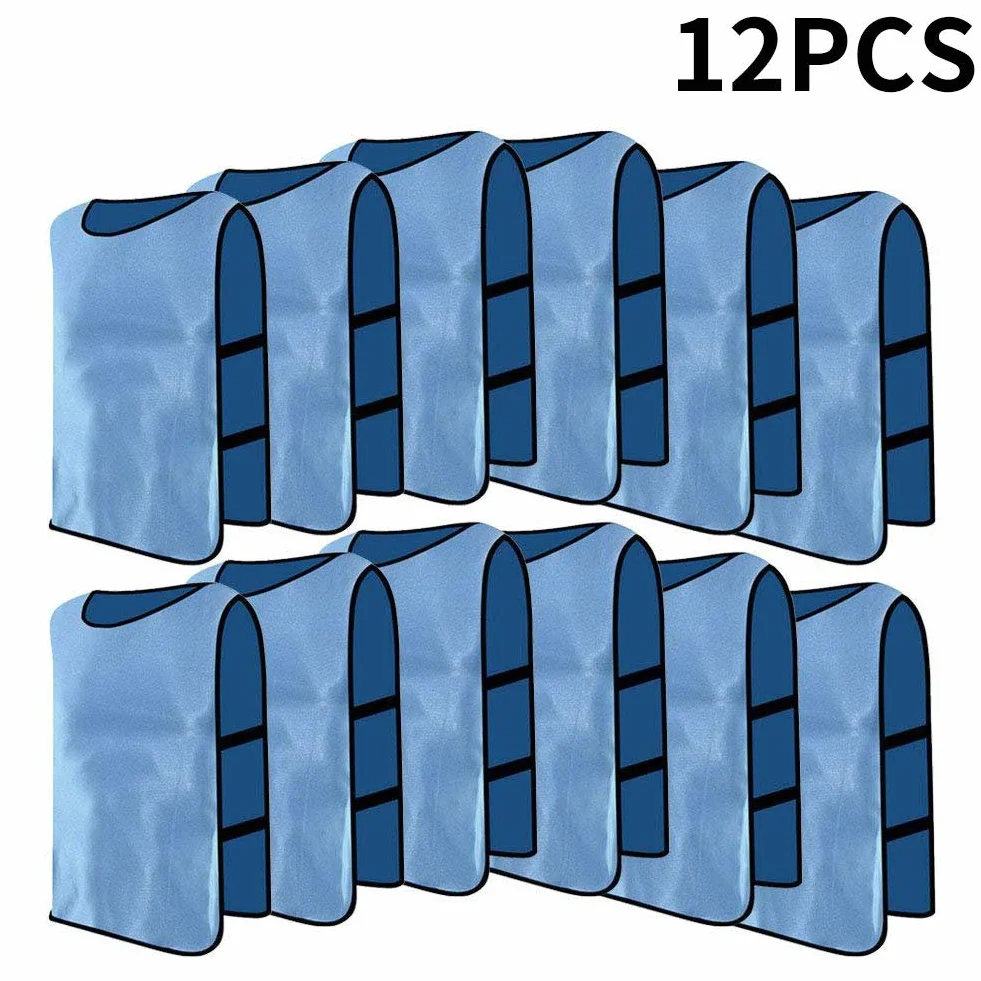 Lot de Chasuble Gilet de Sport Adultes Maillots Veste Survêtement d'Entraînement Respirant pour Football Basket-Ball Rugby