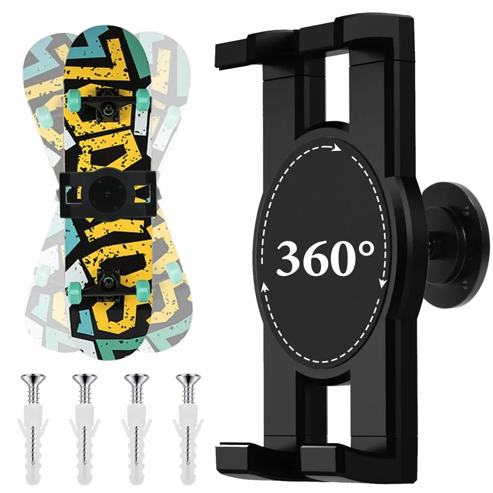 Porte-Affiche Flottant pour Skateboard, Support Mural Rotatif à 360°