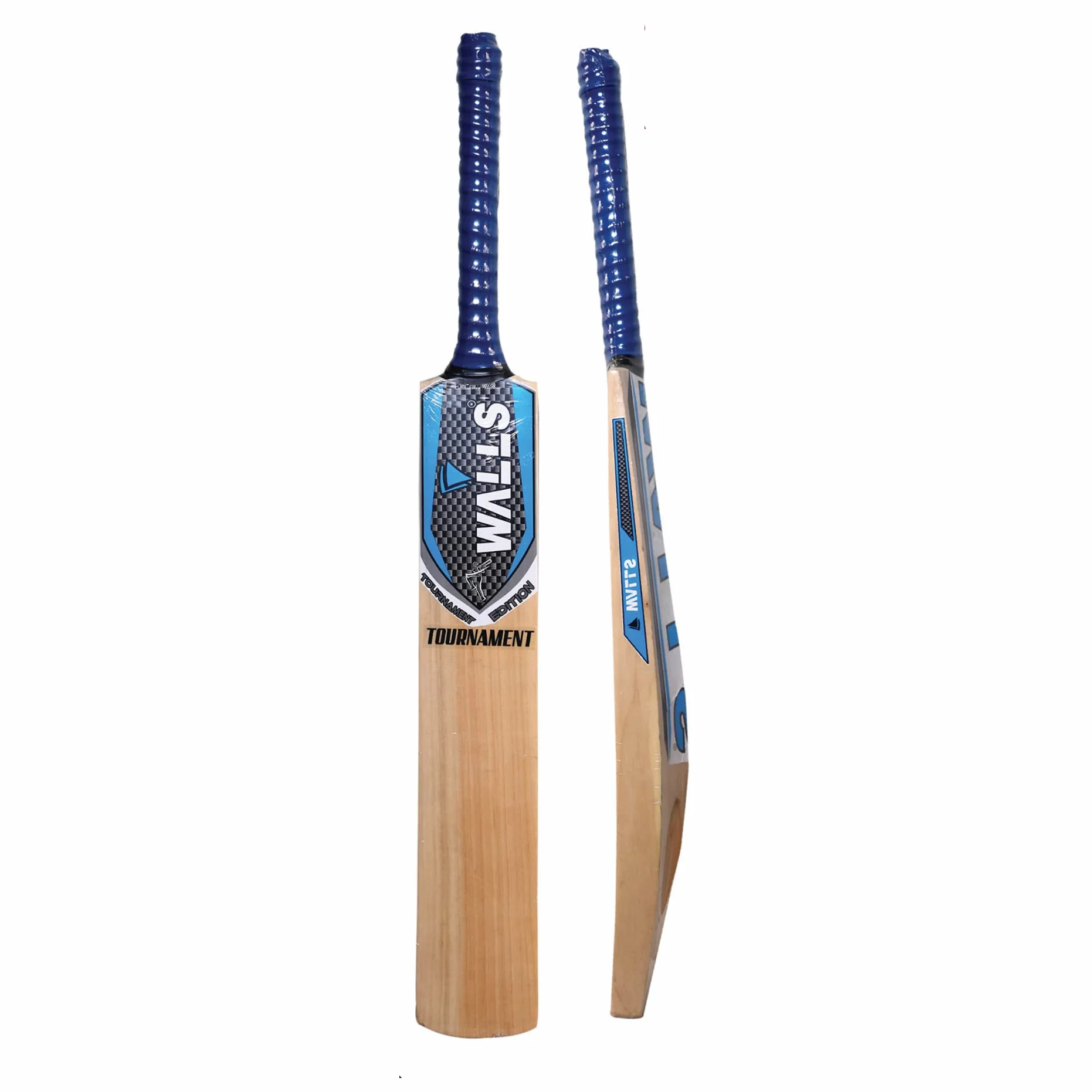 Batte de Cricket en Bois de Saule du Cachemire pour Tennis Balle Caoutchouc avec Housse