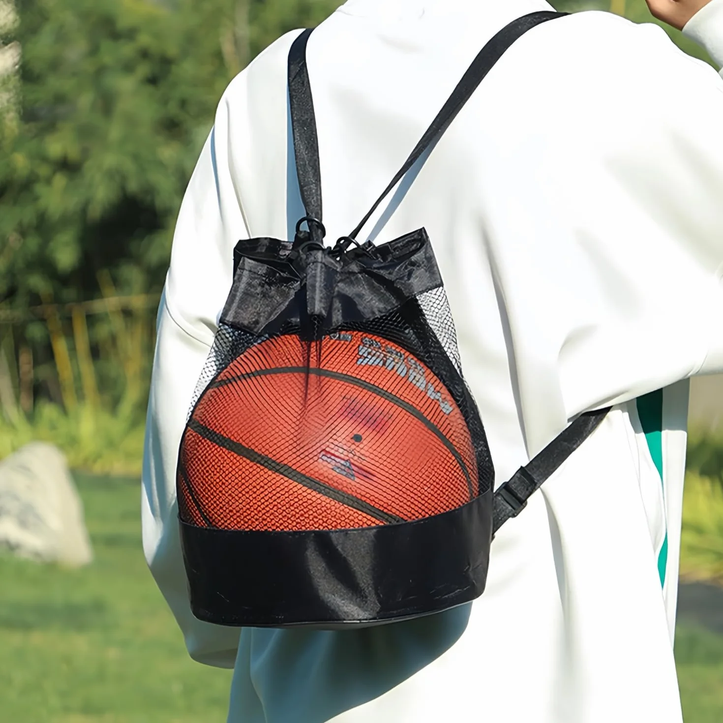 Sac à Ballons Filet à Ballon Portable pour Football Basketball Tennis Volleyball Rugby