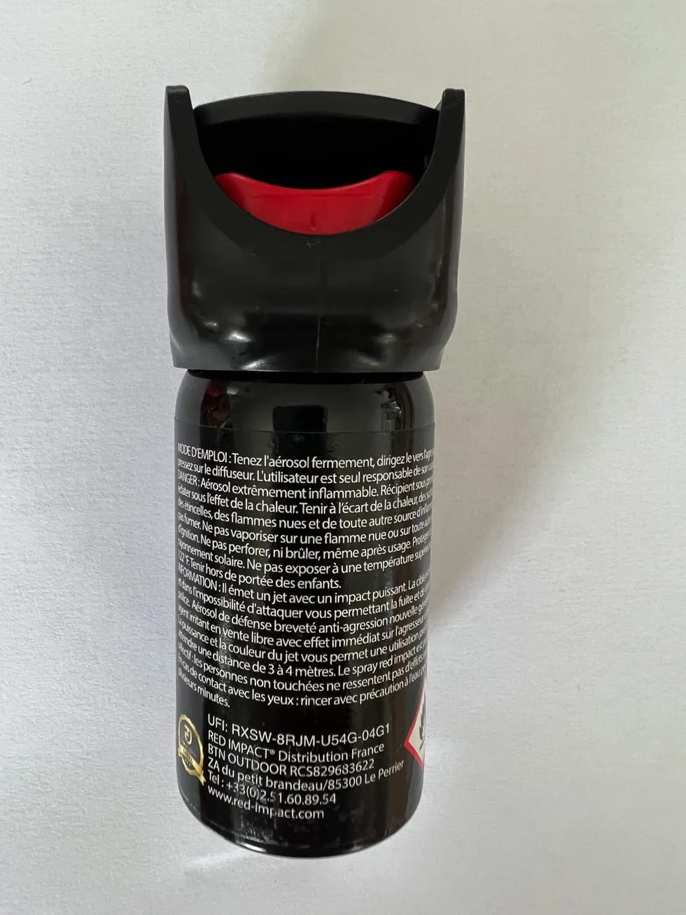 REDimpact Spray de Poche Gel 40 ML Format Standard pour Sac à Main