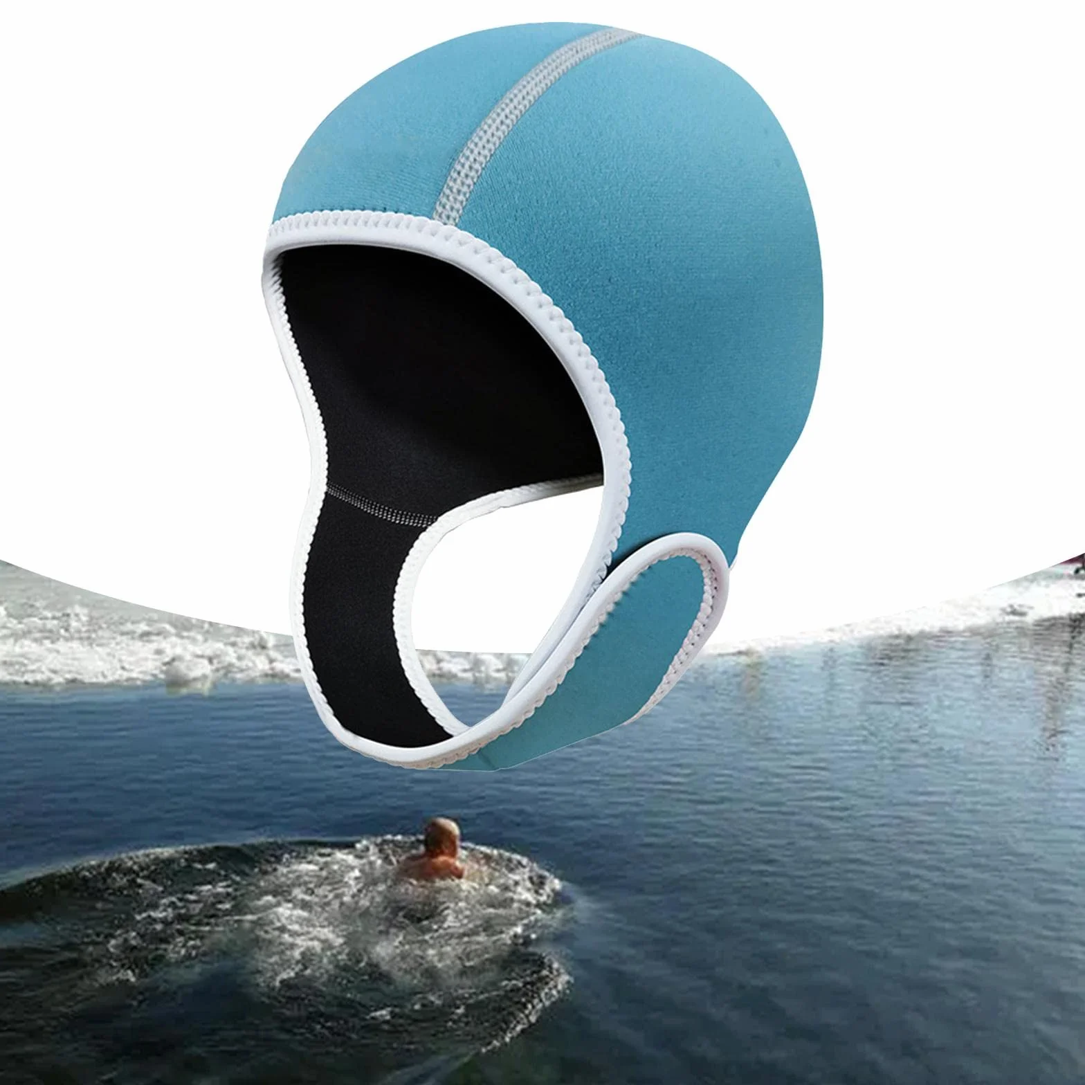 Rockible Bonnet de Plongée 2 mm Néoprène Étanche pour Surf Voile Bleu